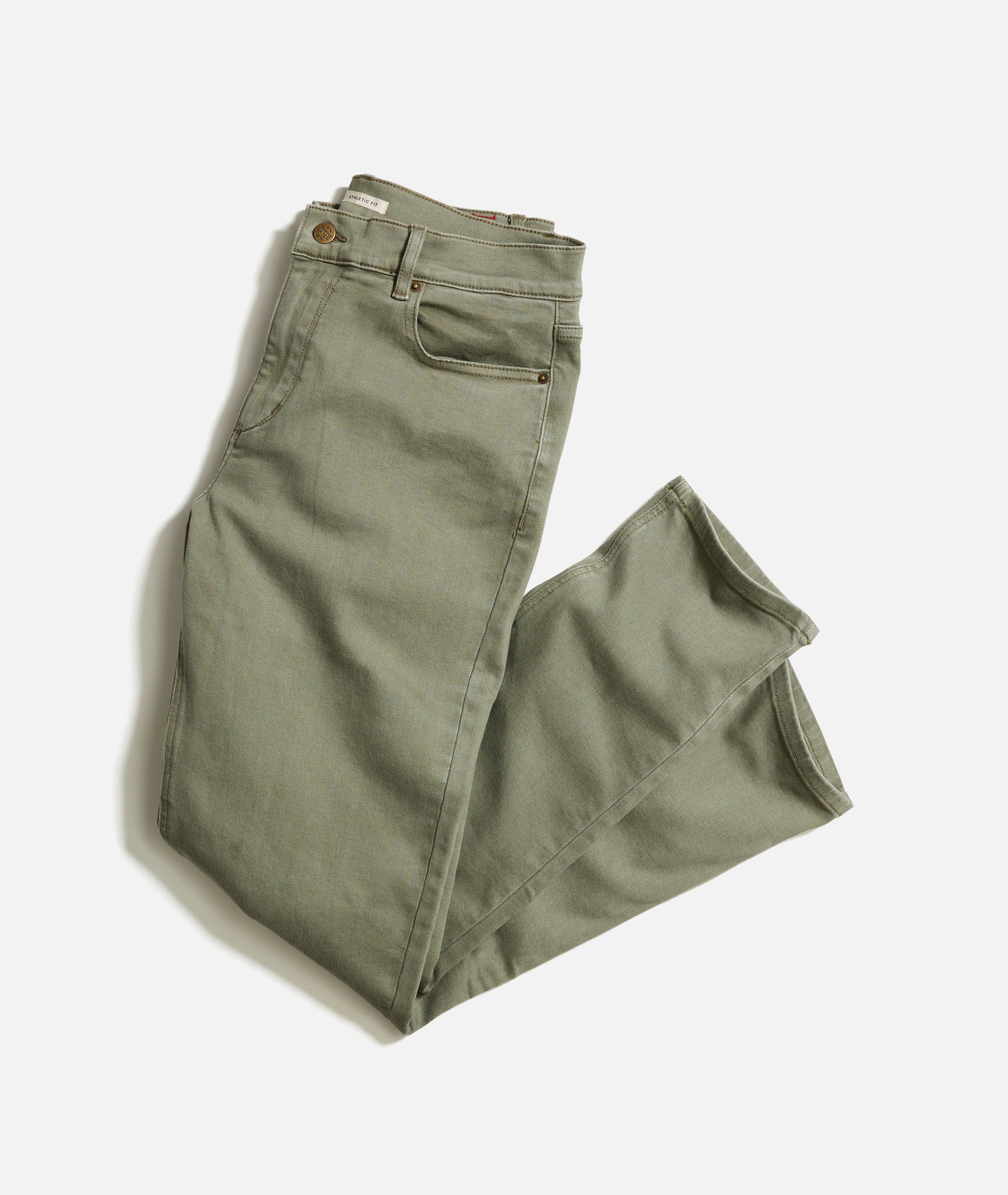 5 Pocket Athletic Fit Twill Pant – Marine Layer