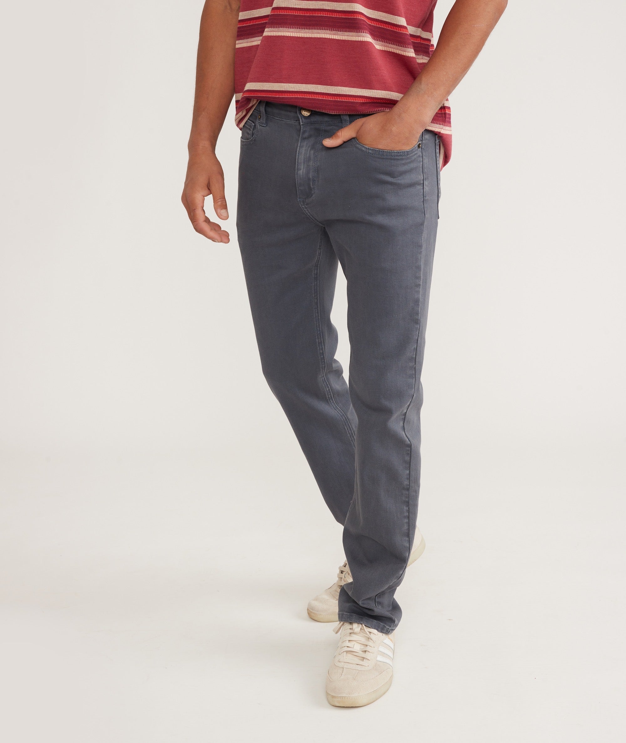 5 Pocket Athletic Fit Twill Pant