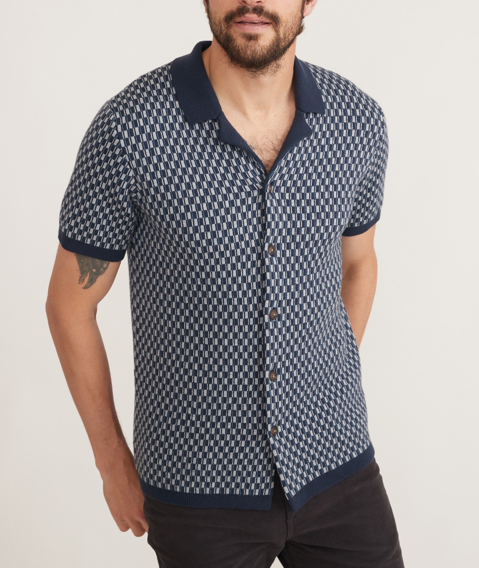 Asher Sweater Button Down Marine Layer