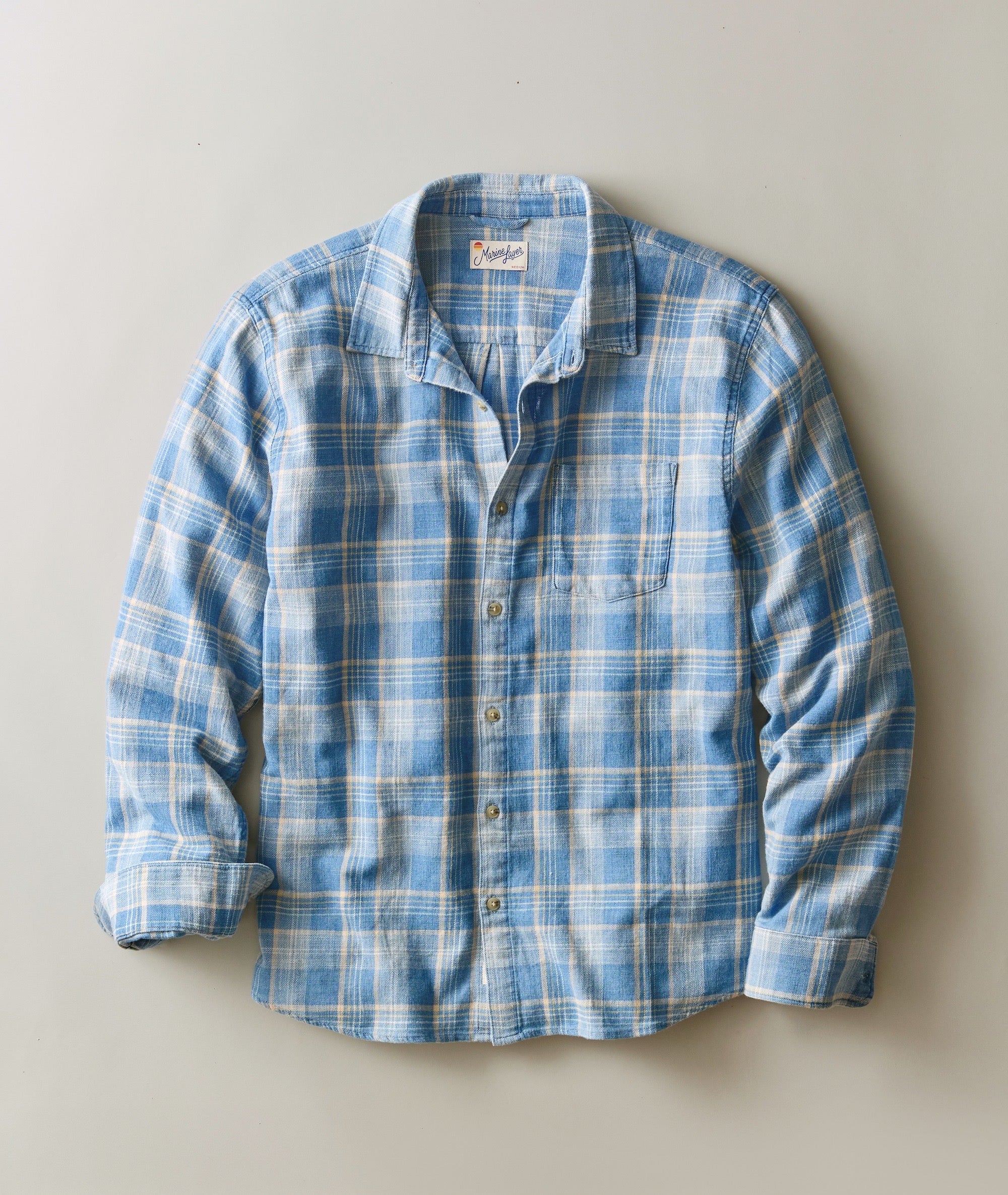 blue checkered dress shirt Non-Iron Cotton Gingham With Contrast Trim fit comfort Blue Plaid Check Shirt |