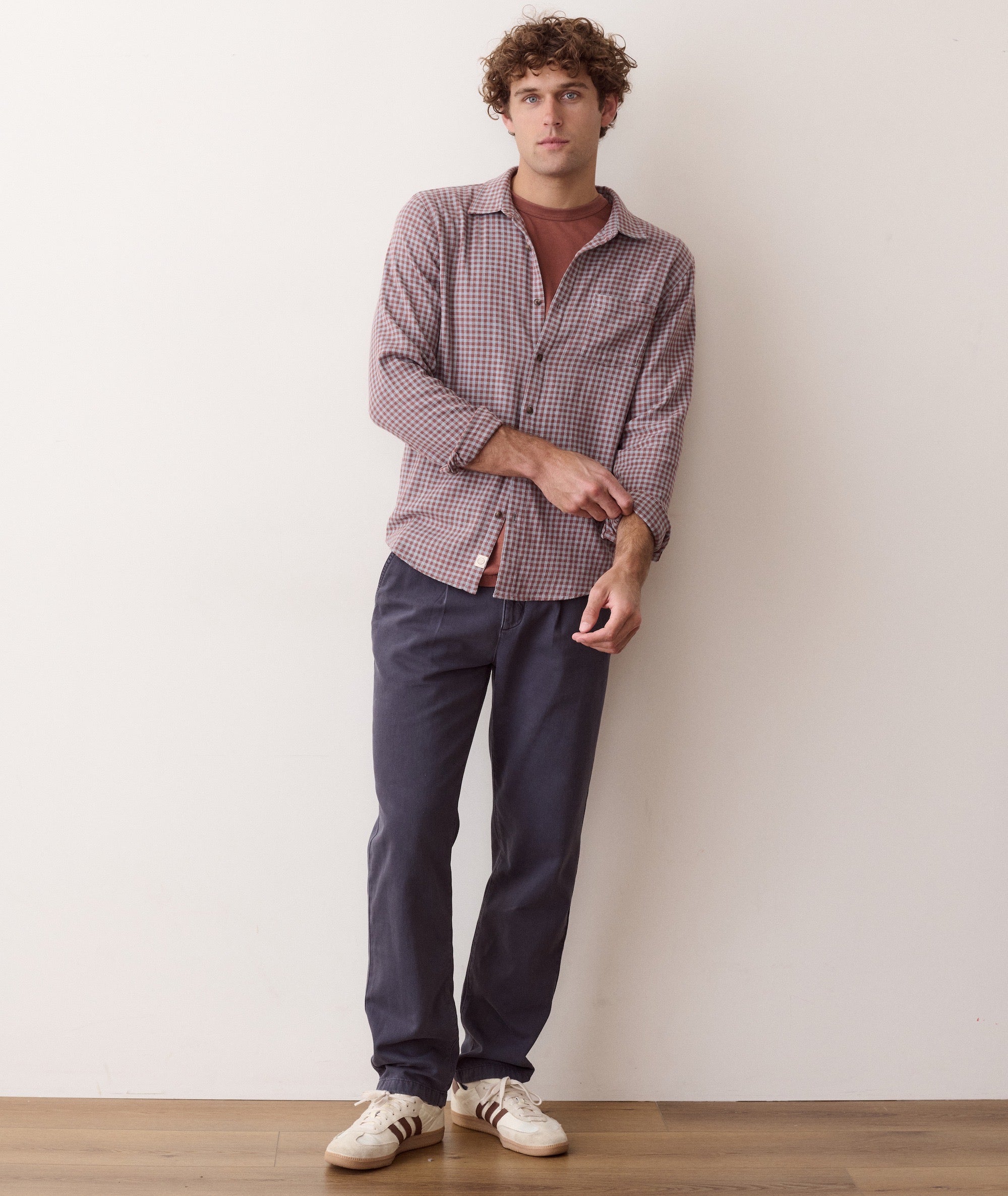 Stretch Selvage Long Sleeve Shirt