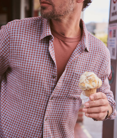 Stretch Selvage Long Sleeve Shirt