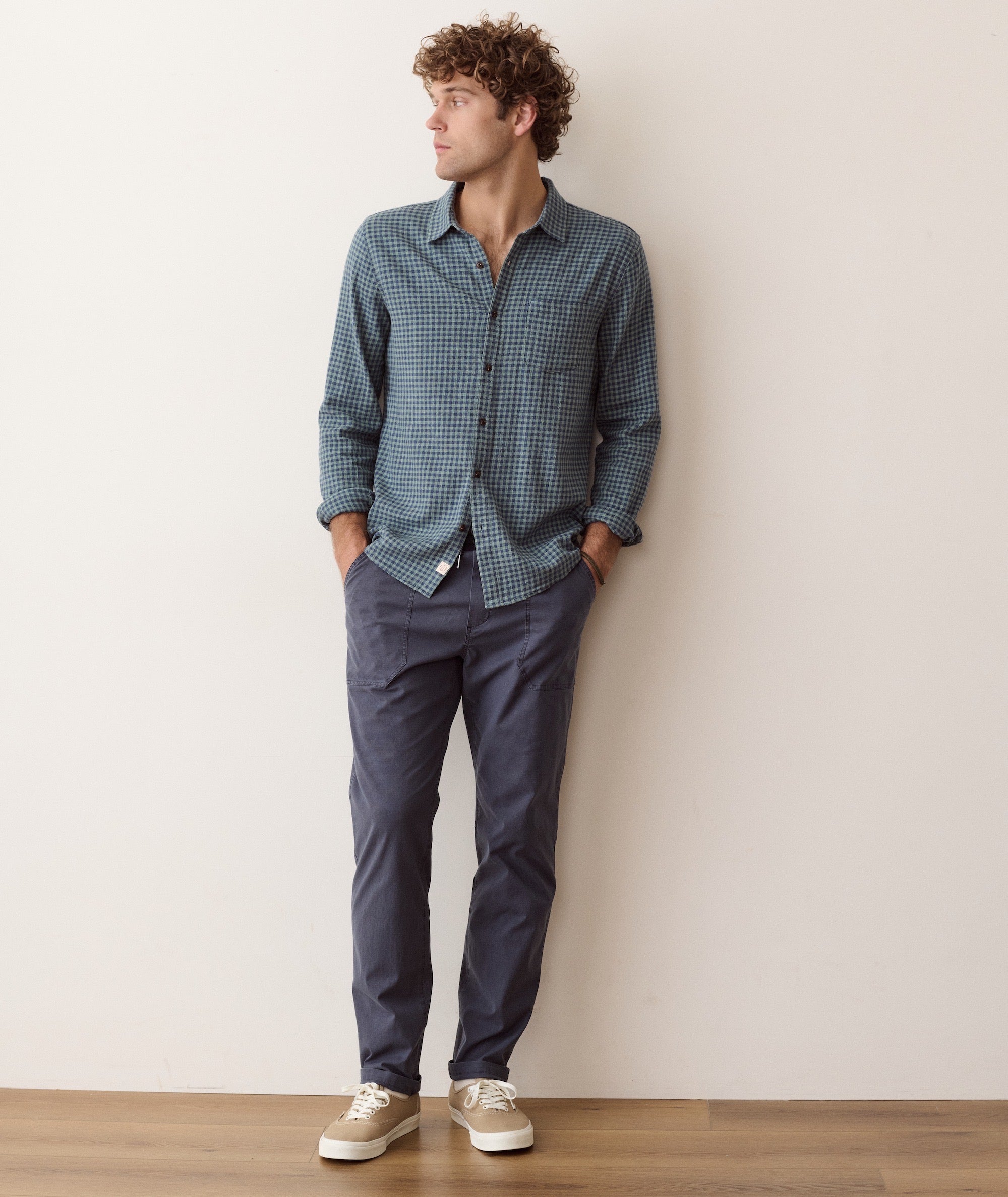 Stretch Selvage Long Sleeve Shirt