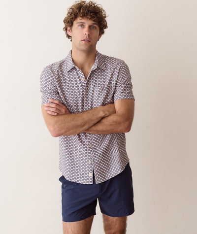 Stretch Selvage Short Sleeve Shirt