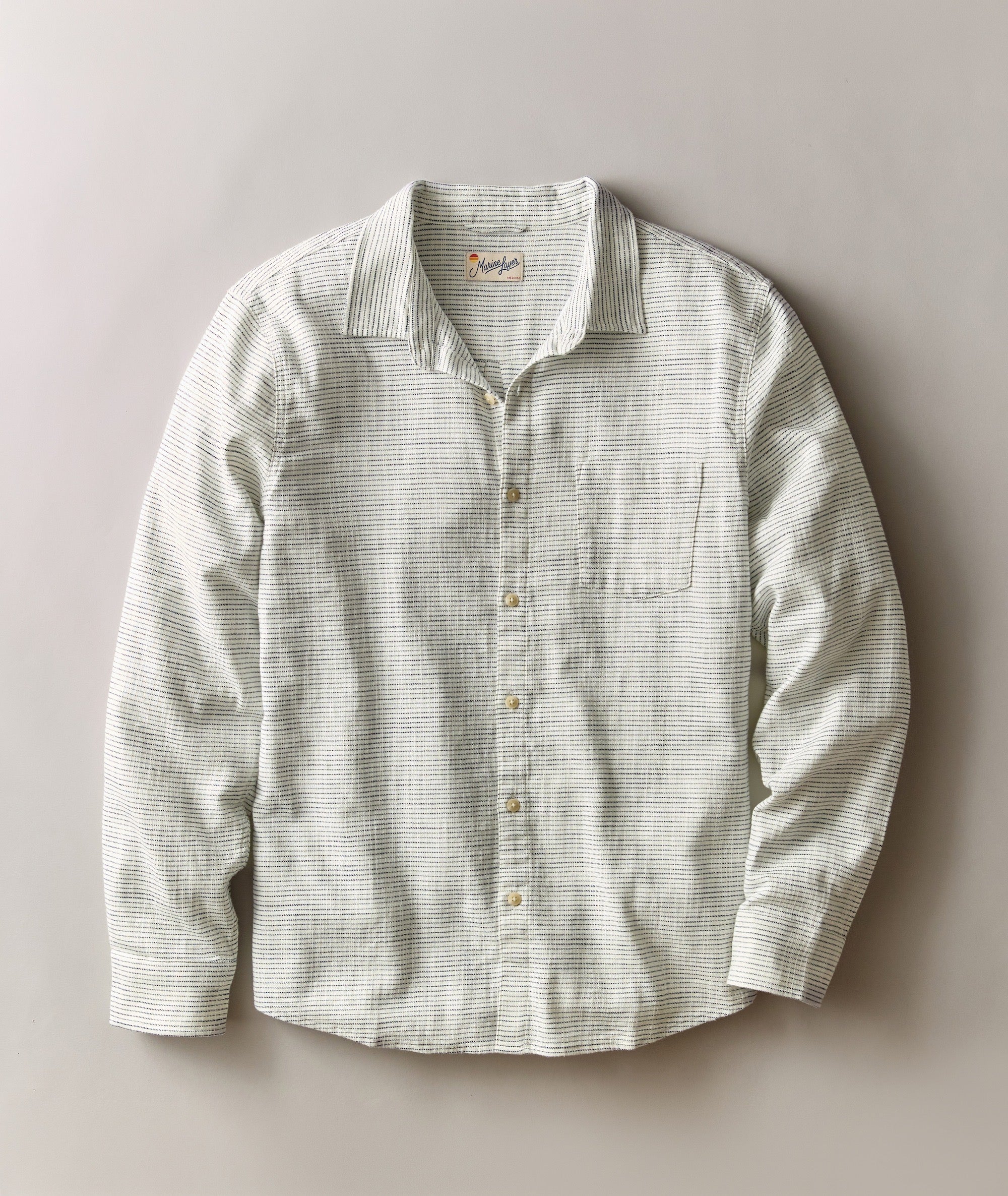 Marine Layer Classic Stretch Selvage Long Sleeve Shirt