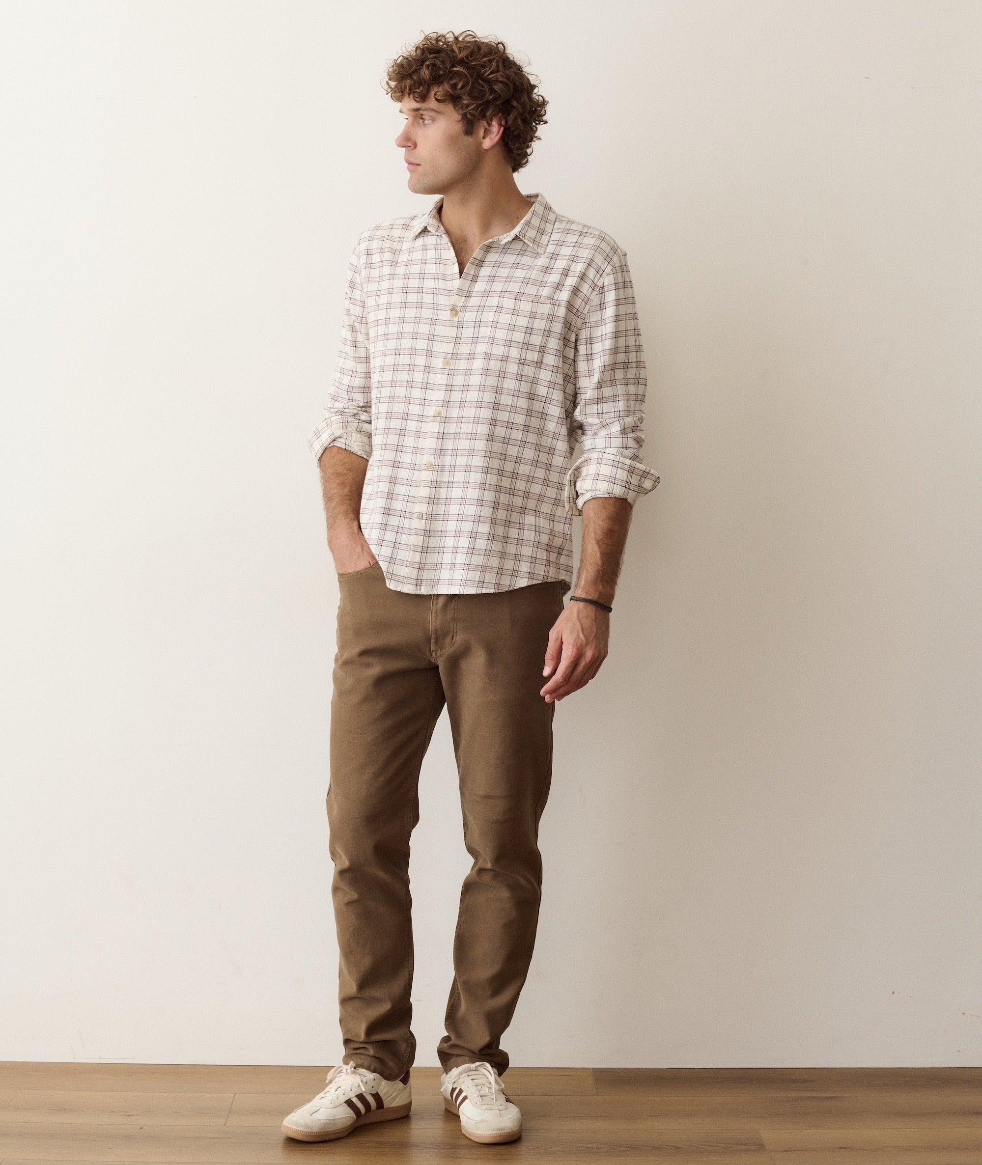 Stretch Selvage Long Sleeve Shirt