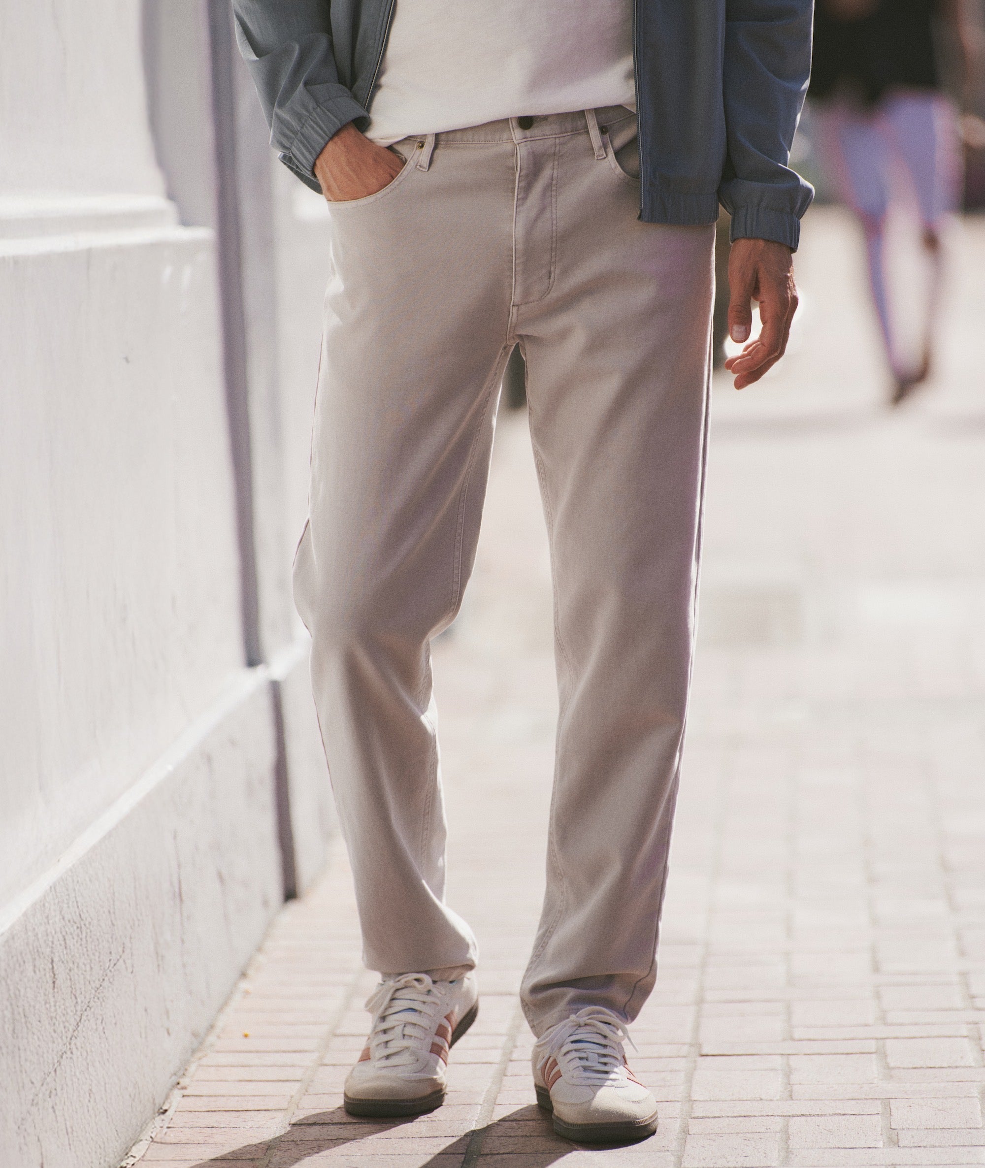 Flex Terry Slim Straight Pant