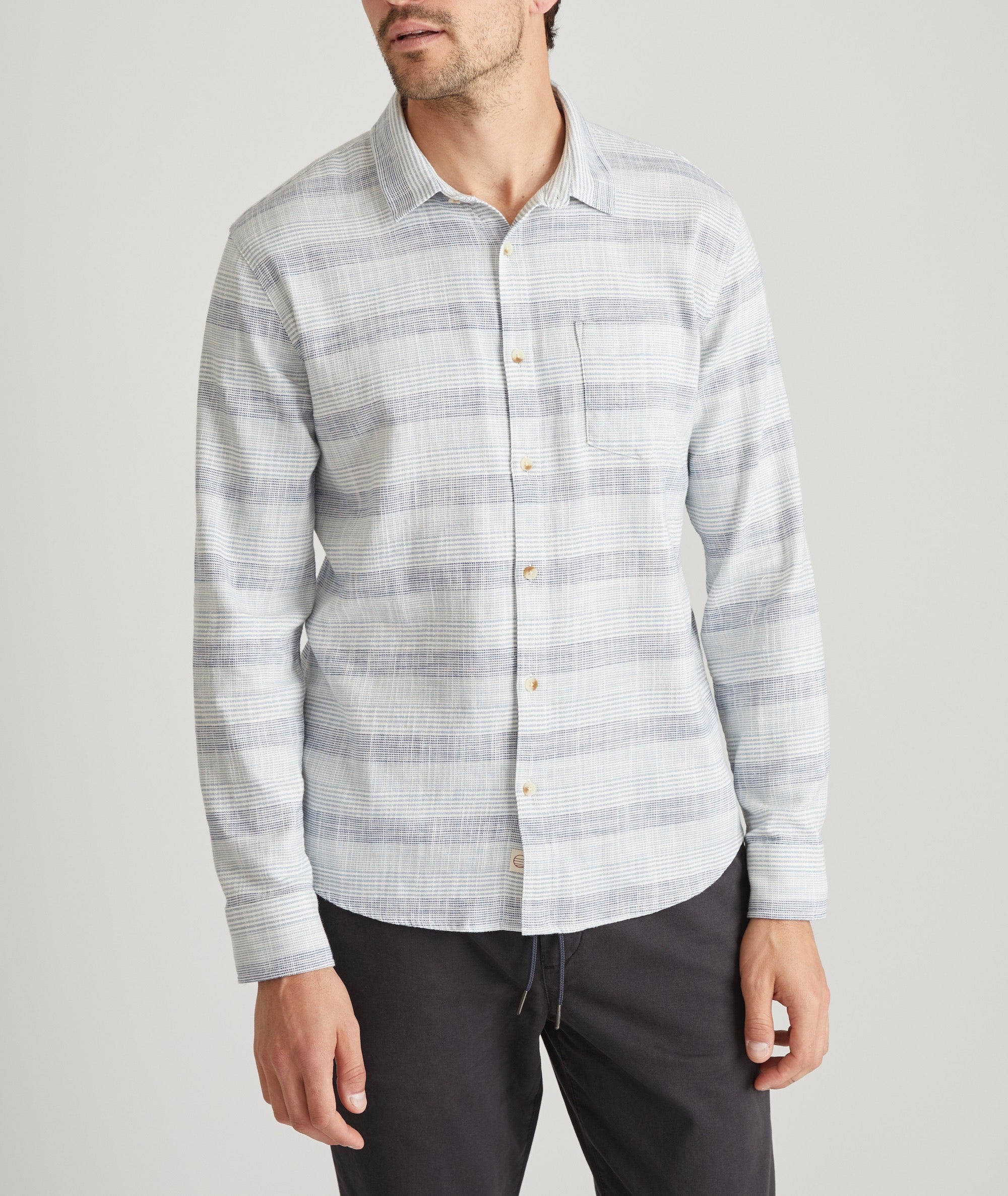 Stretch Selvage Long Sleeve Shirt
