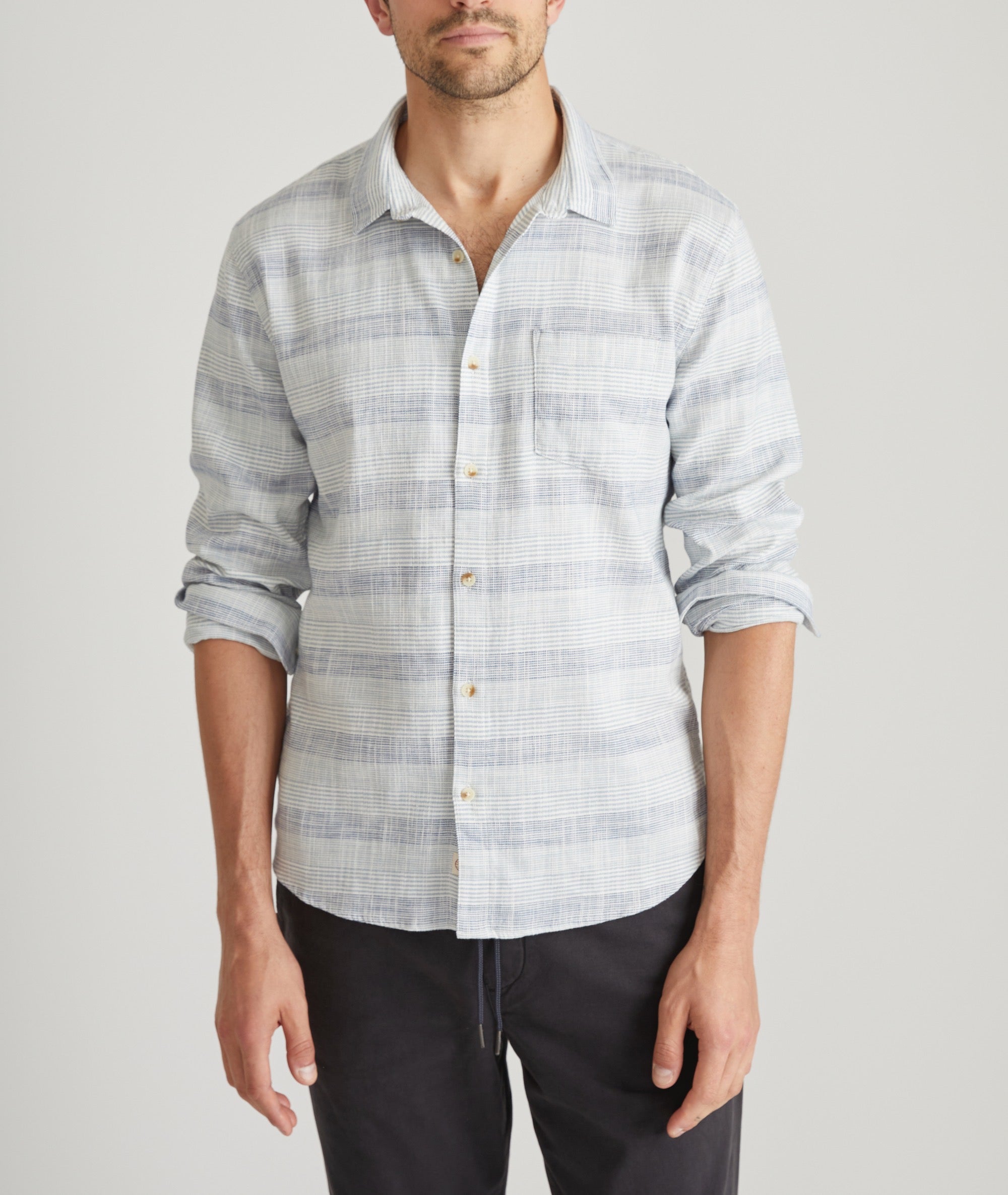 Stretch Selvage Long Sleeve Shirt