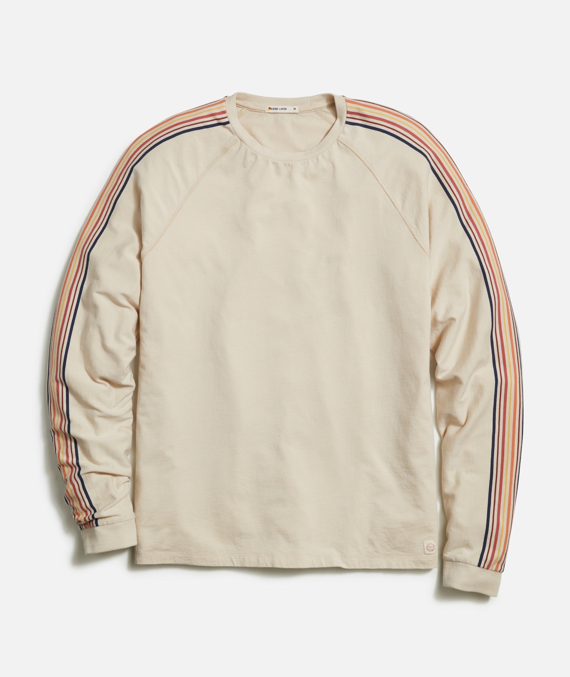 Engineered Stripe Sleeve Tee – Marine Layer