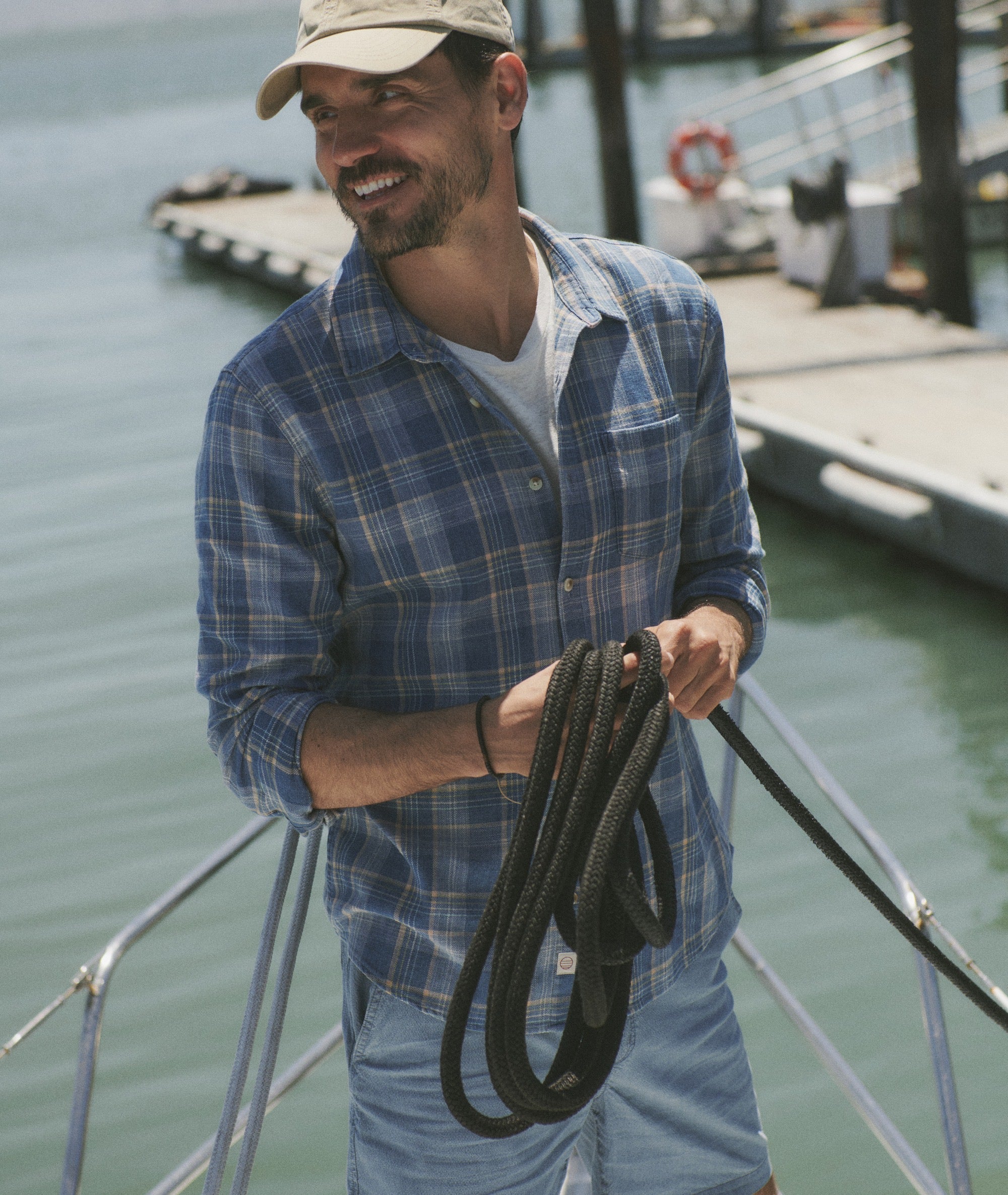 Stretch Selvage Long Sleeve Shirt