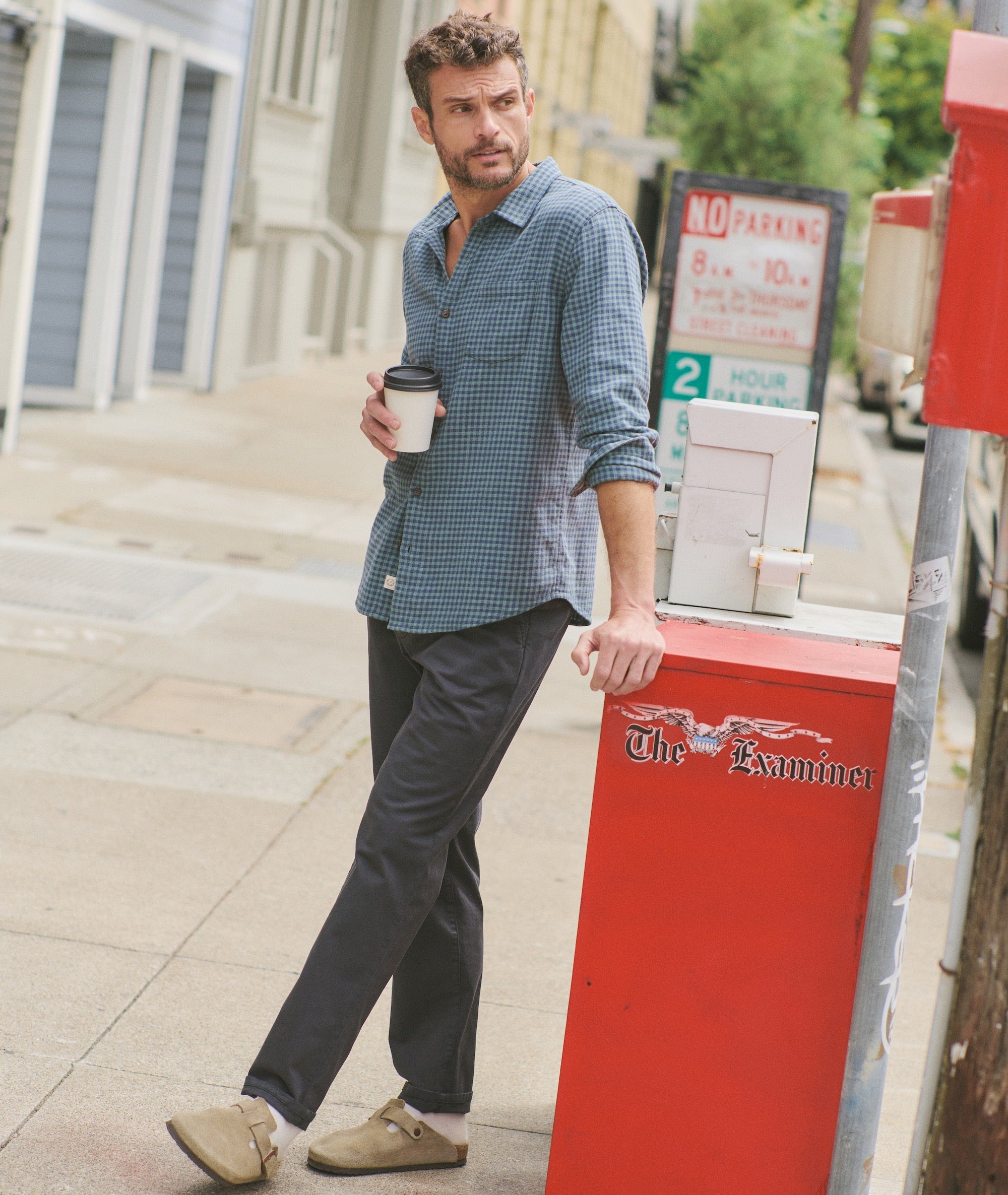 Stretch Selvage Long Sleeve Shirt