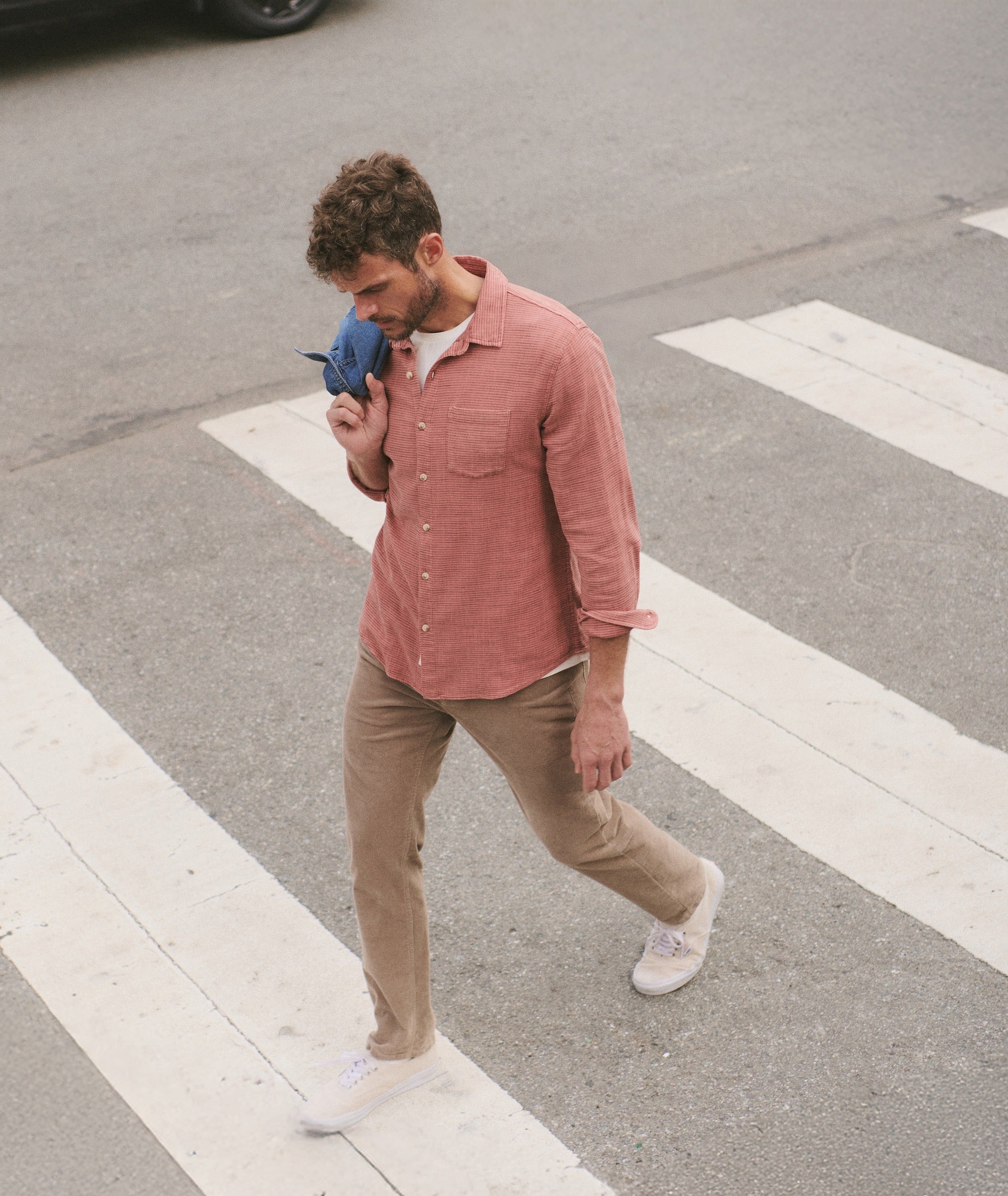 Stretch Selvage Long Sleeve Shirt