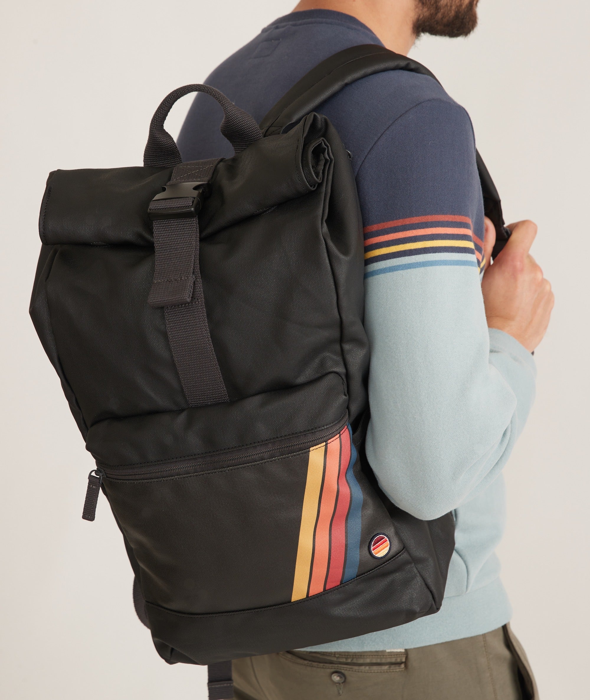 tarp roll-top backpack Men's Roll Top Backpack