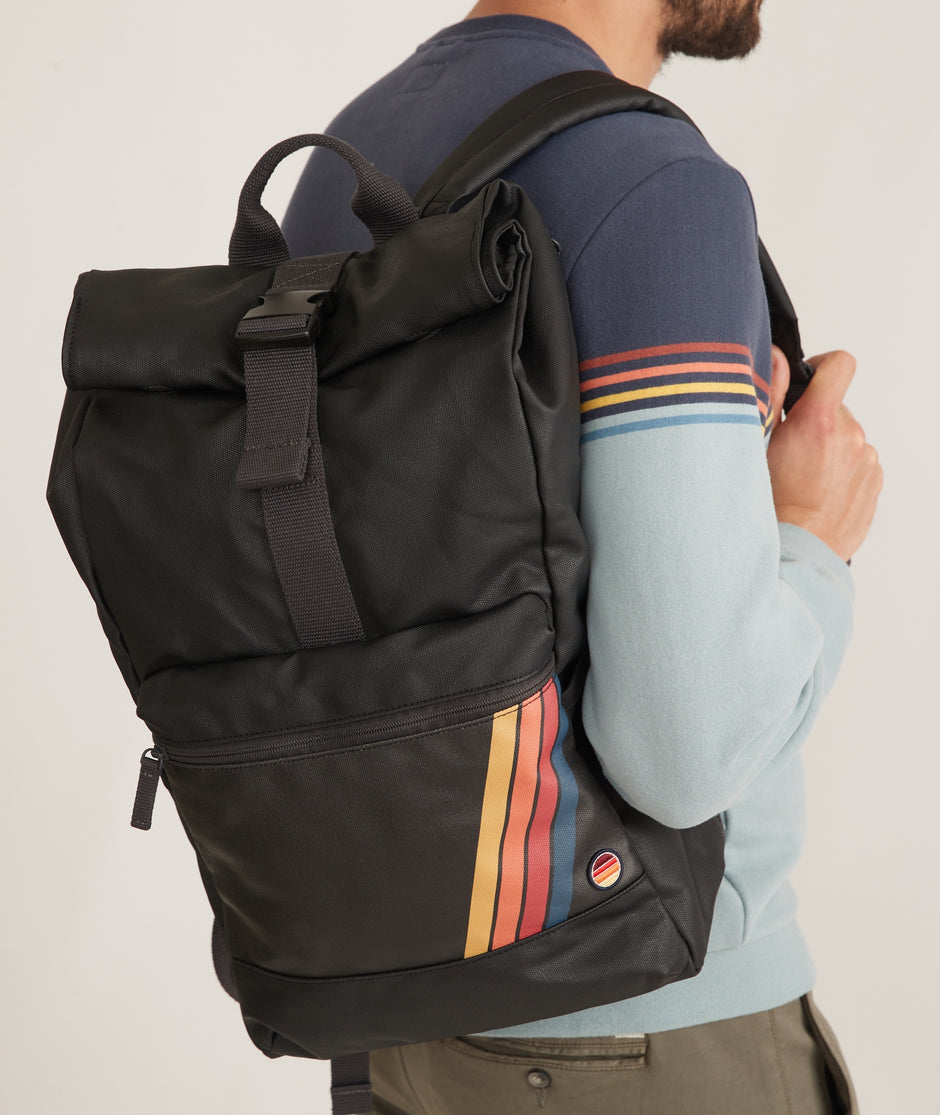 Roll Top Backpack in Phantom