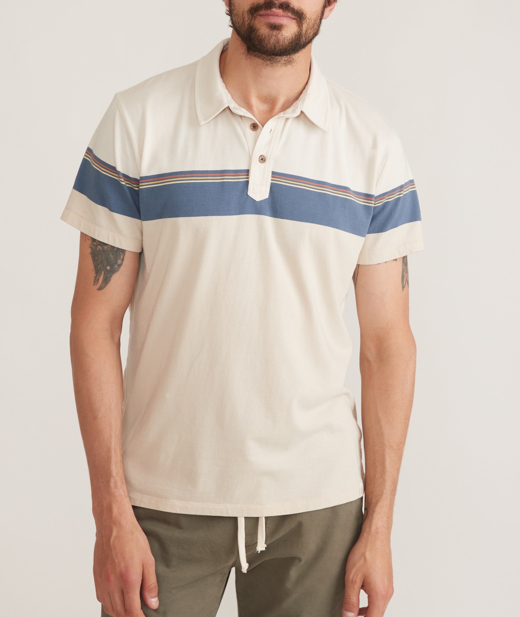 Stripe polo for shop men