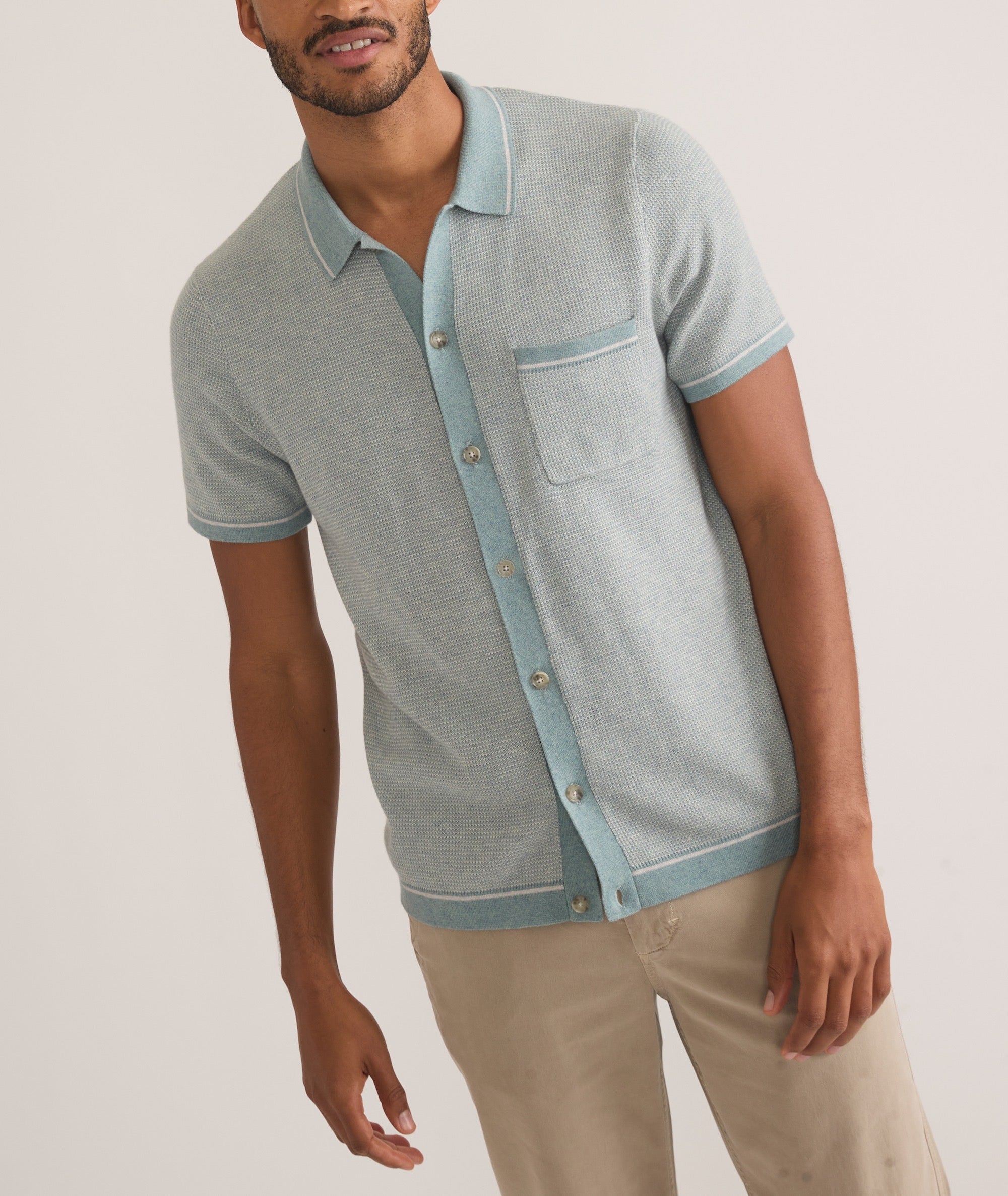Sweater and button down discount
