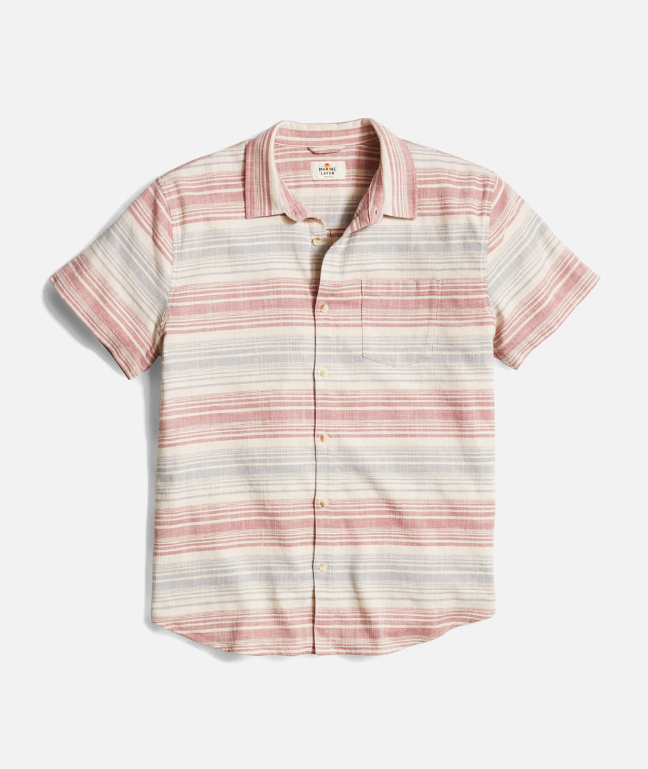 Stretch Selvage Short Sleeve Shirt