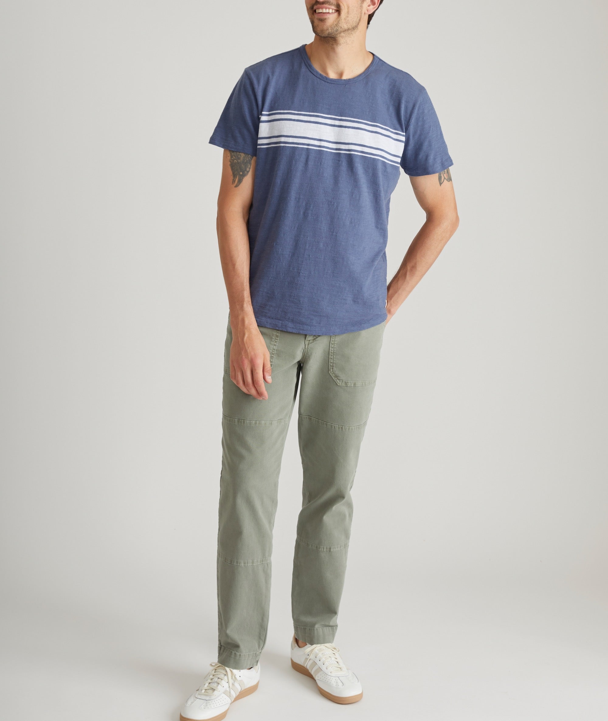 Vintage Heavy Slub Stripe Tee