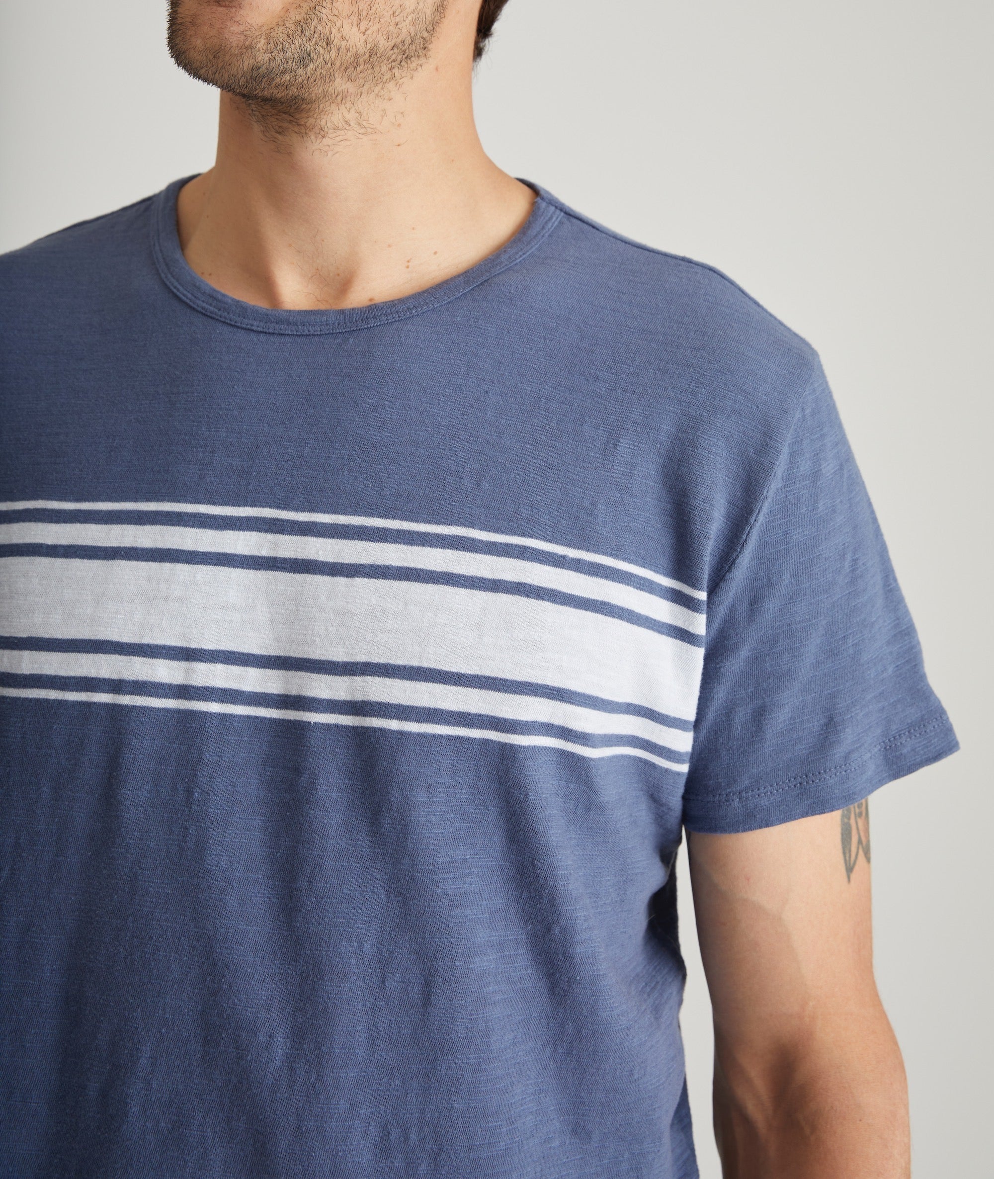 Vintage Heavy Slub Stripe Tee