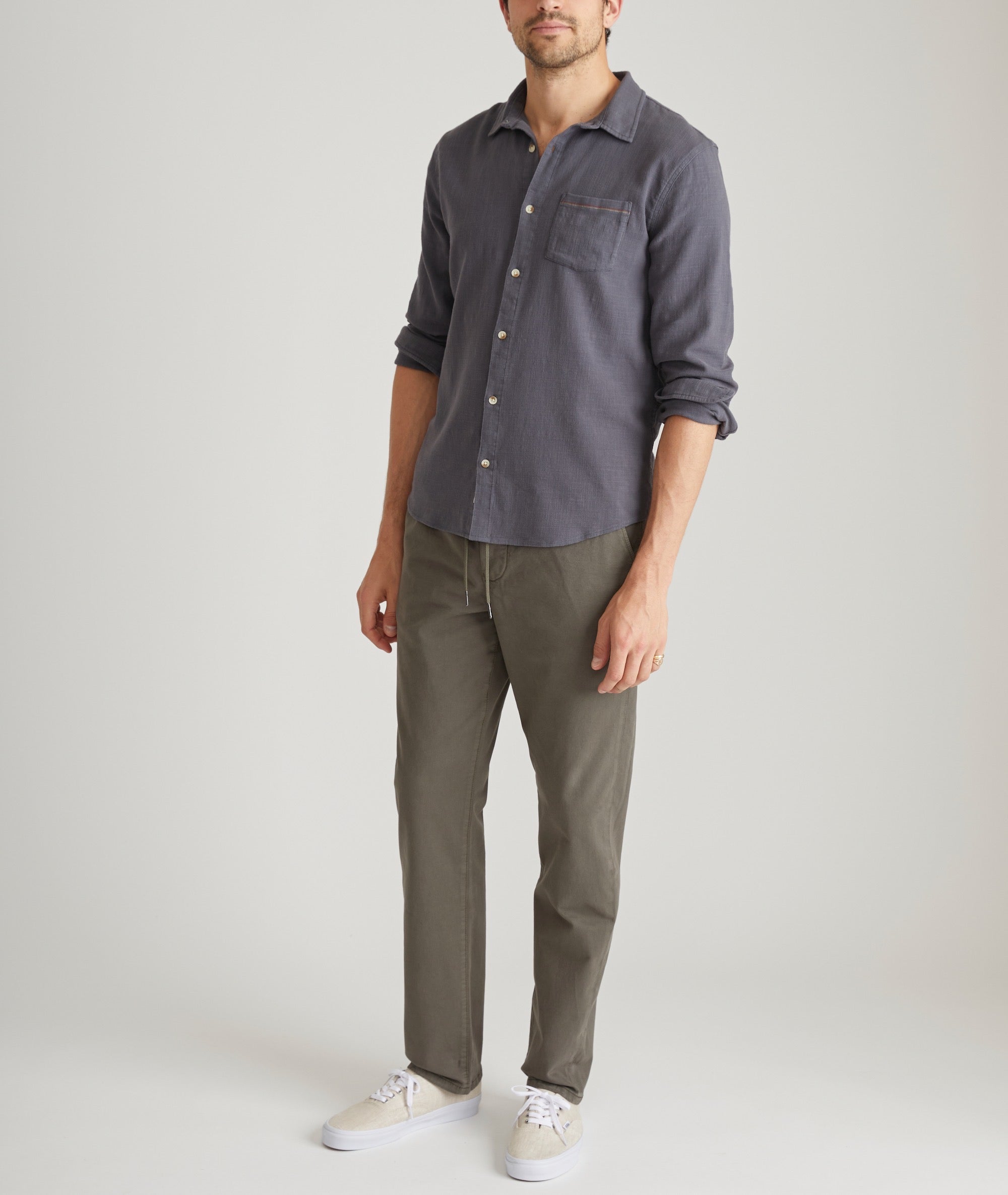 Saturday Slim Straight Twill Pant