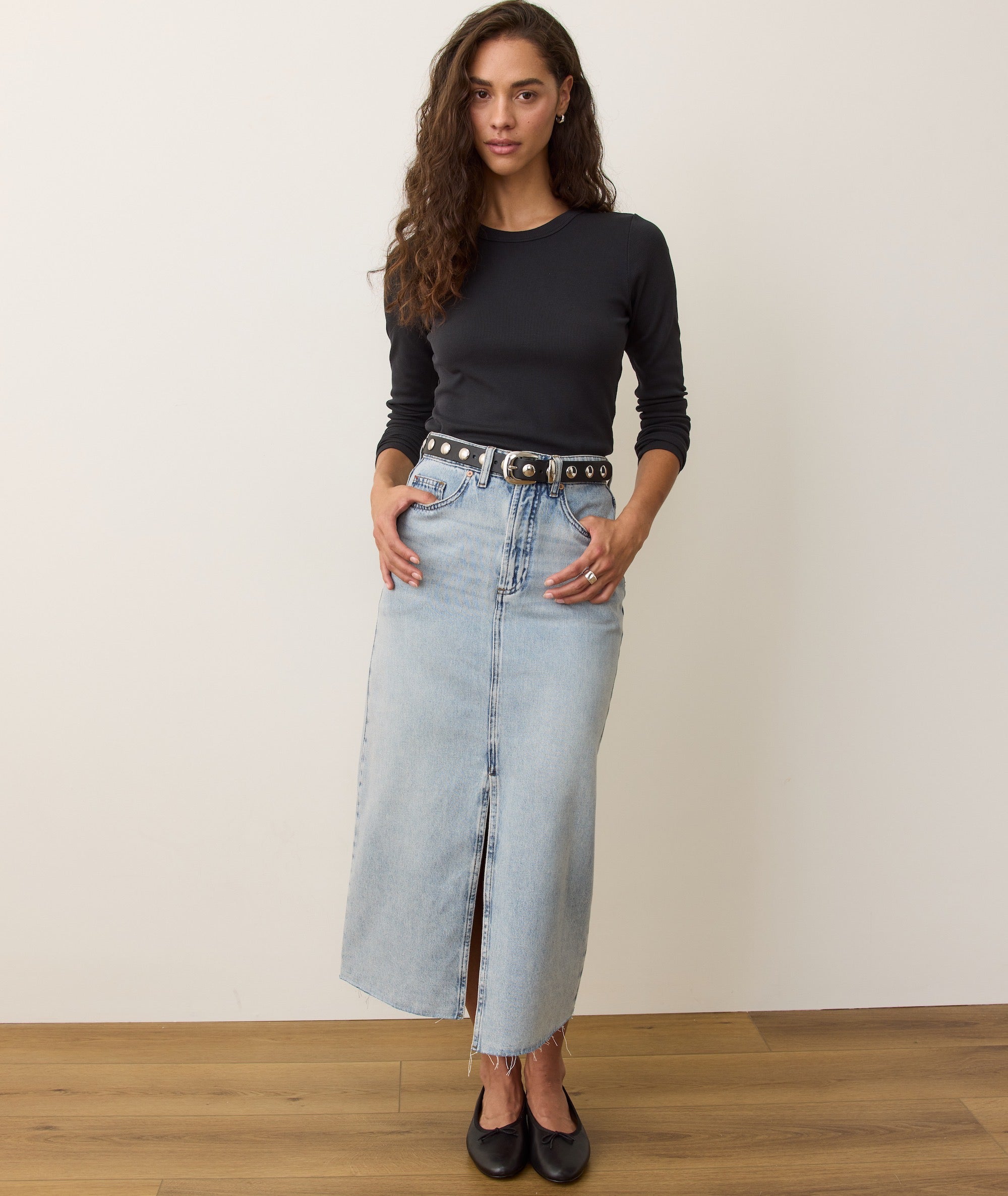 Lexi Rib Sun-In Longsleeve Crew Tee