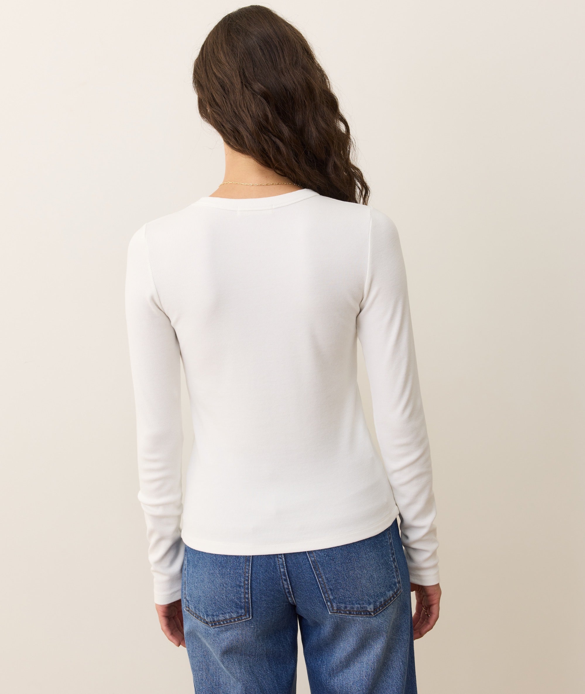 Lexi Rib Sun-In Longsleeve Crew Tee