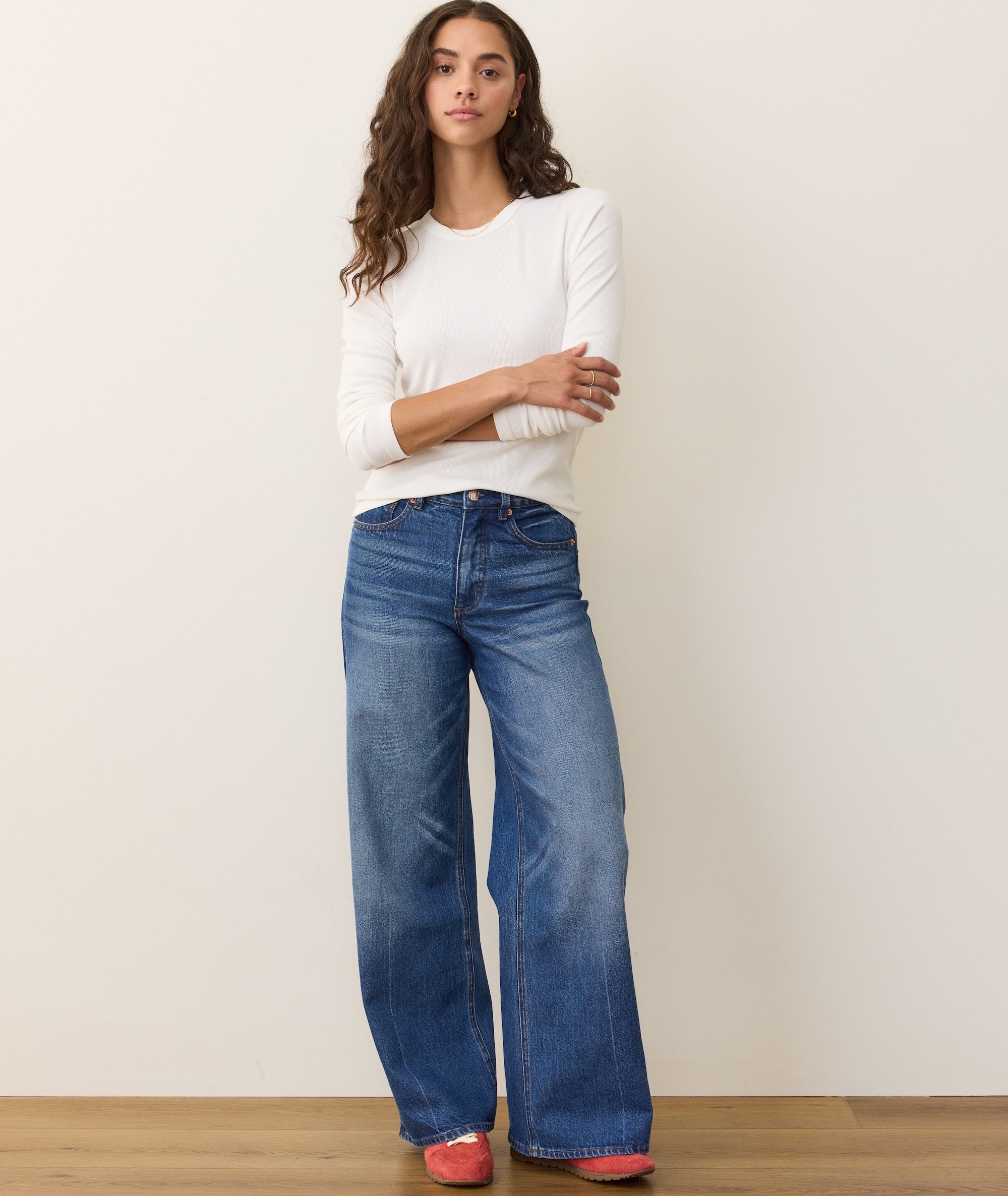 Lexi Rib Sun-In Longsleeve Crew Tee