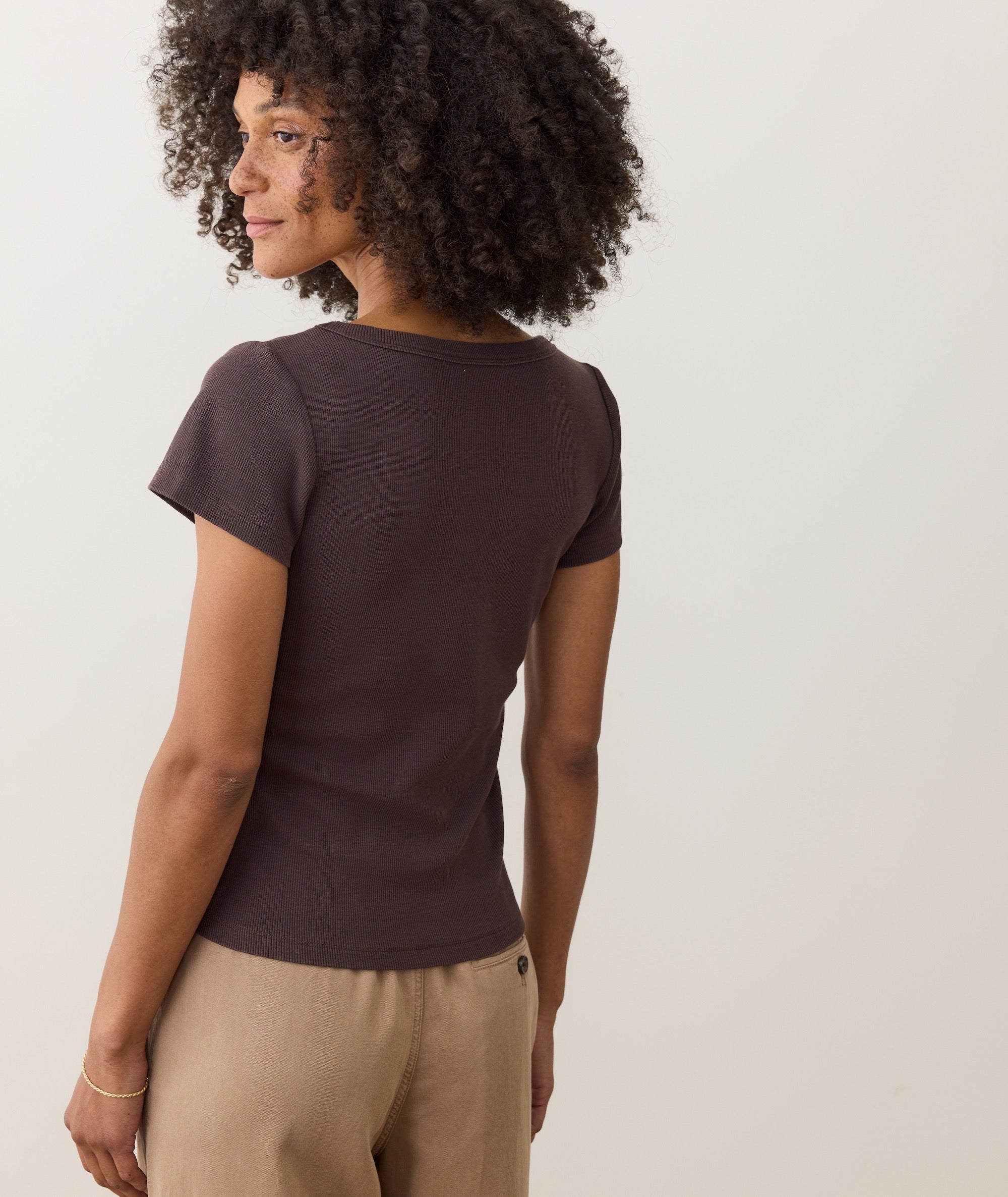 Lexi Rib Sun-In Scoop Tee