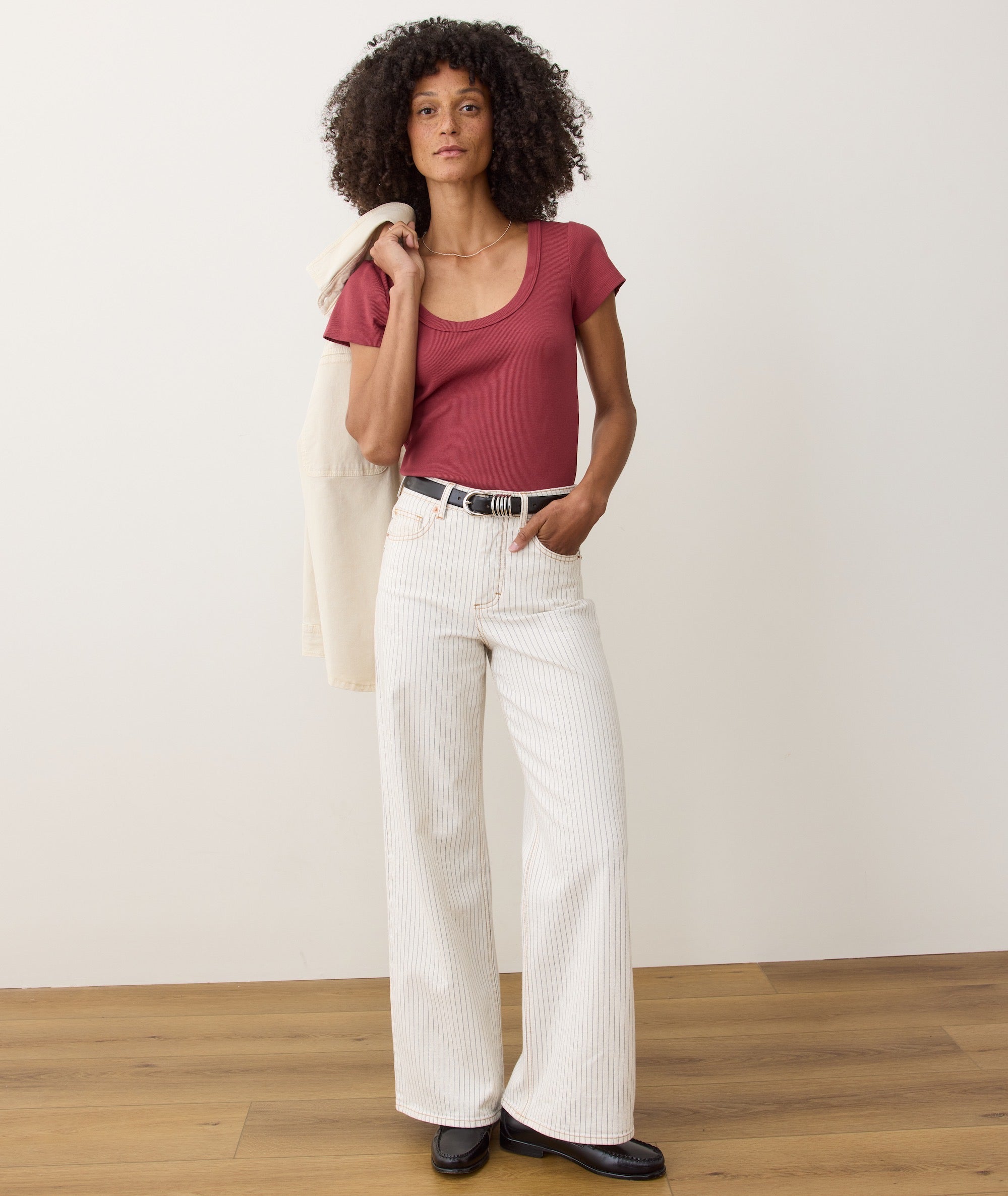 Lexi Rib Sun-In Scoop Tee