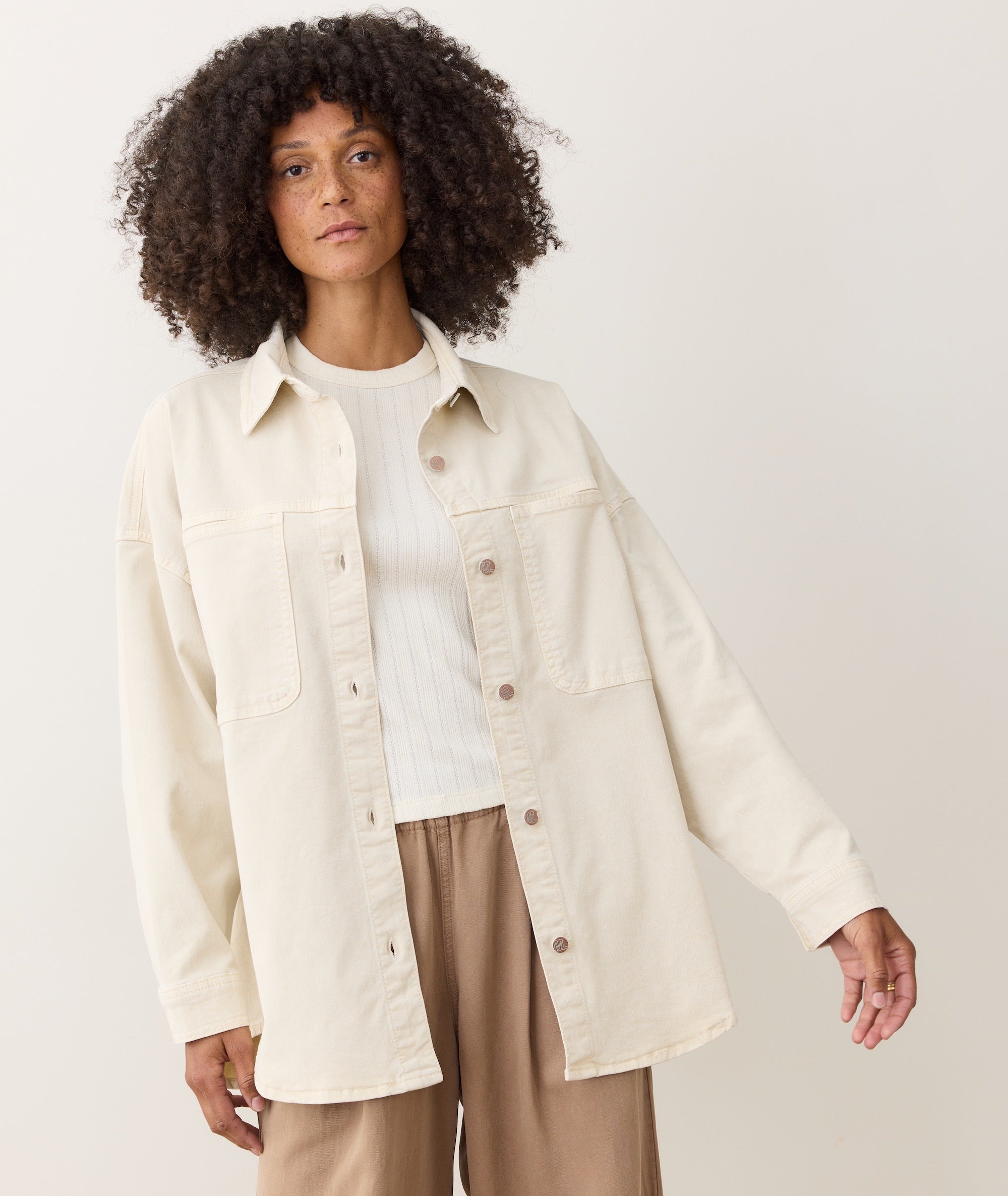dress shirt jacket The Italian ReWool Oversized Shirt Jacket