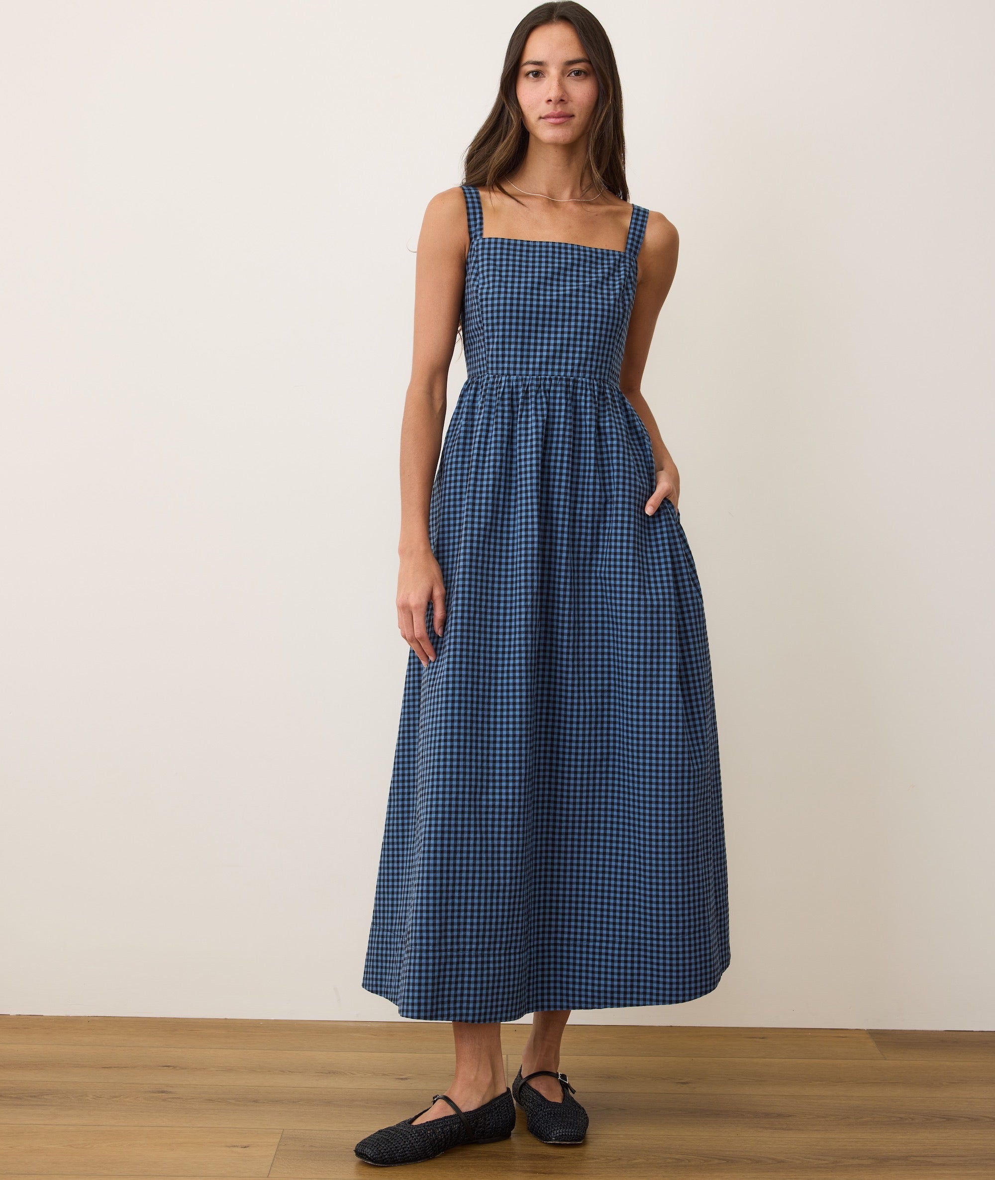 Demi Poplin Midi Dress