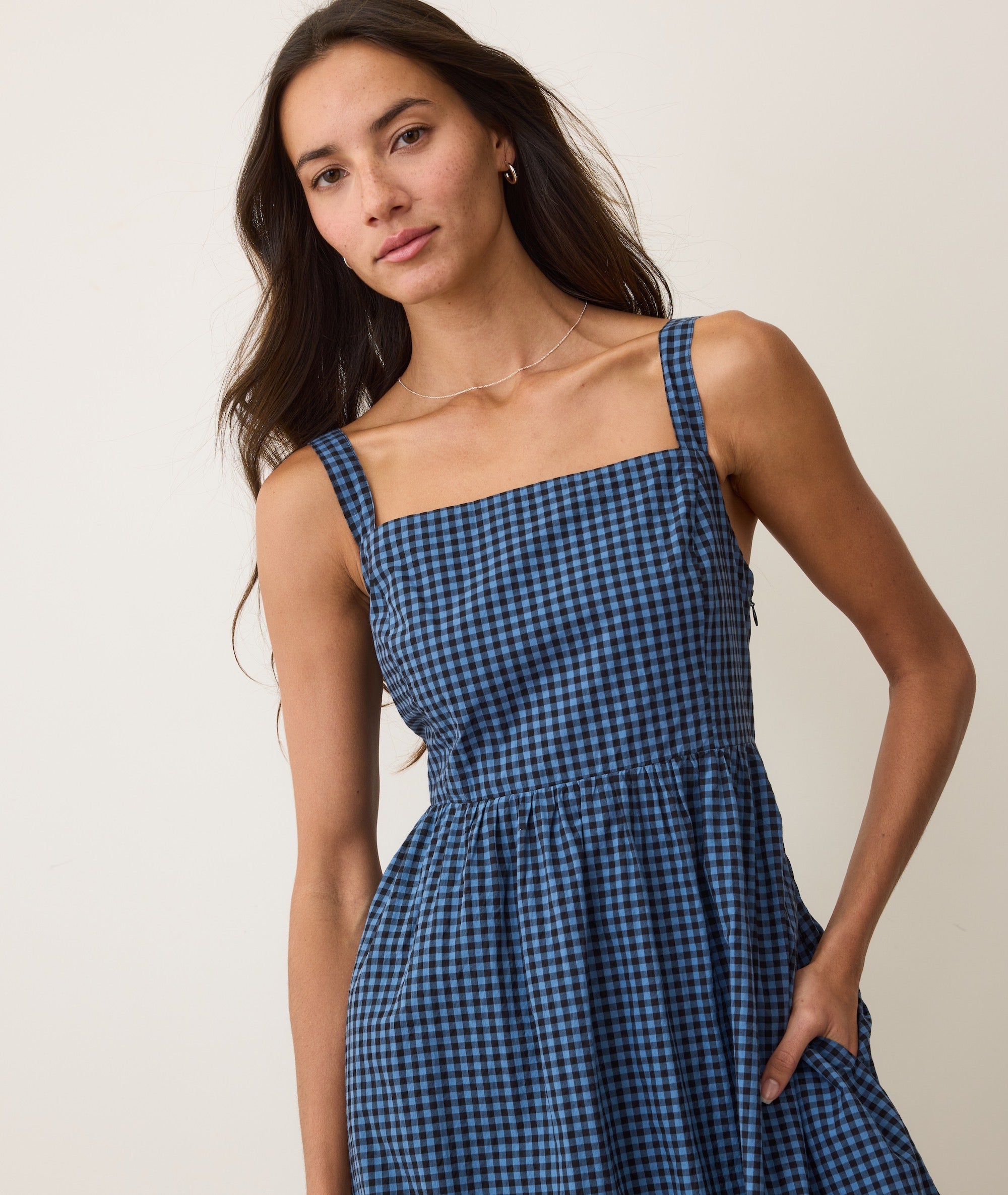 Demi Poplin Midi Dress