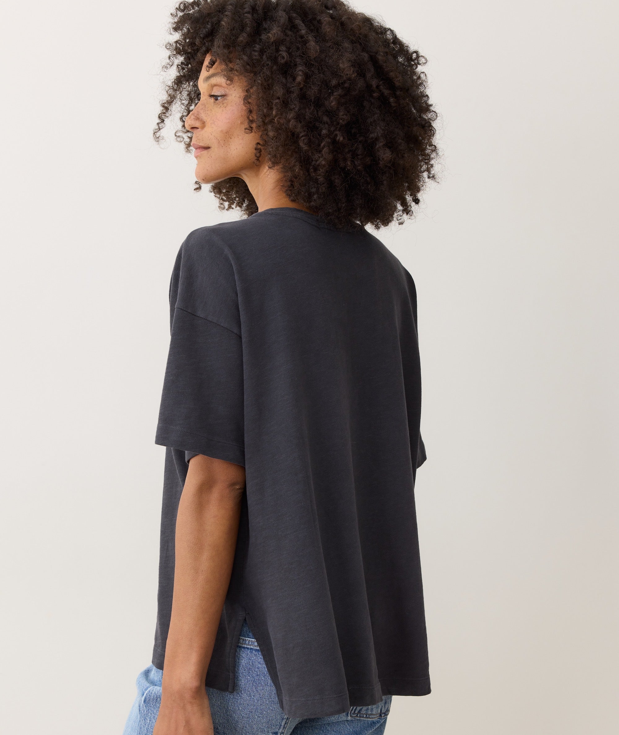 Sadie Vintage Slub Oversized Tee