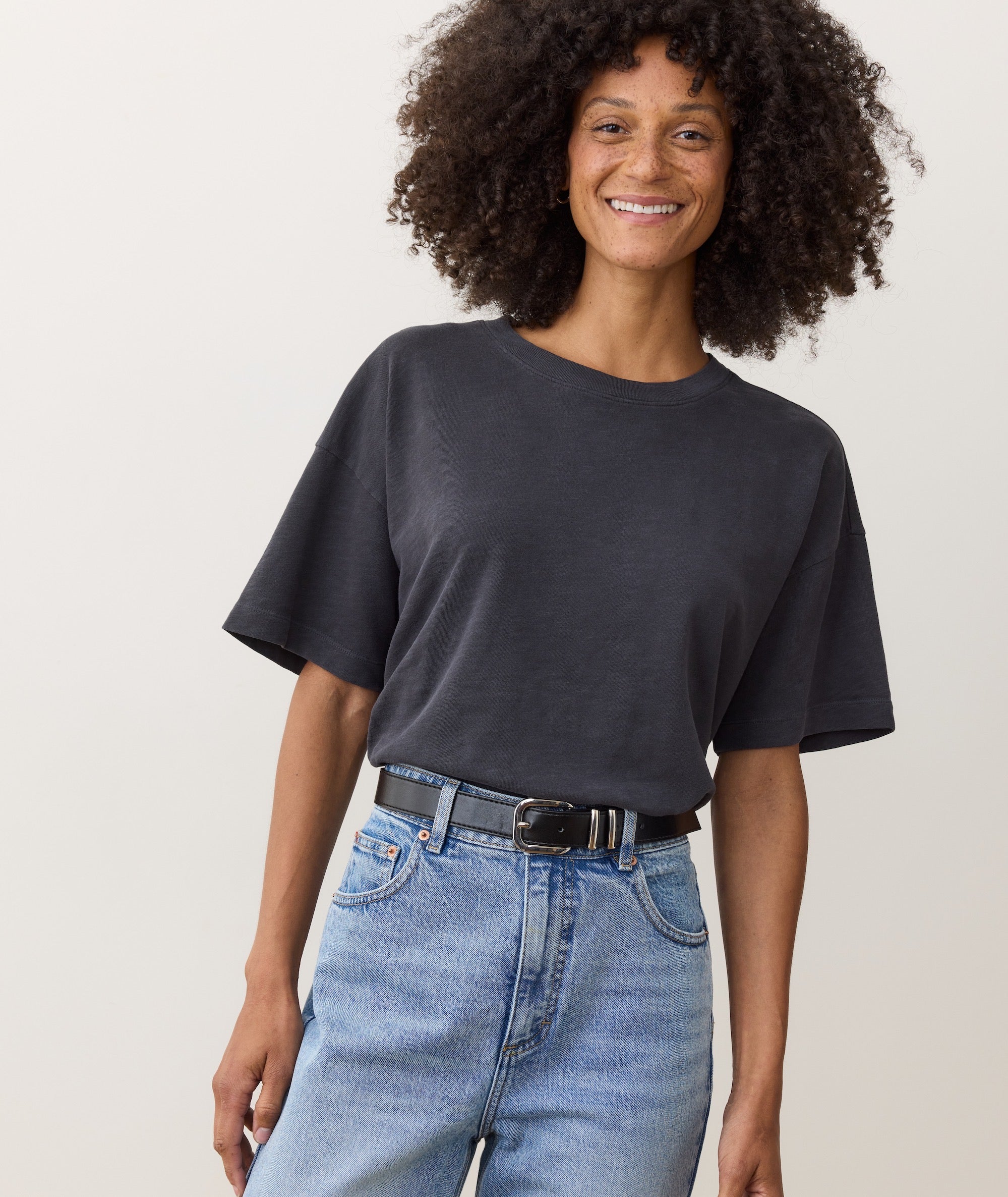 Sadie Vintage Slub Oversized Tee