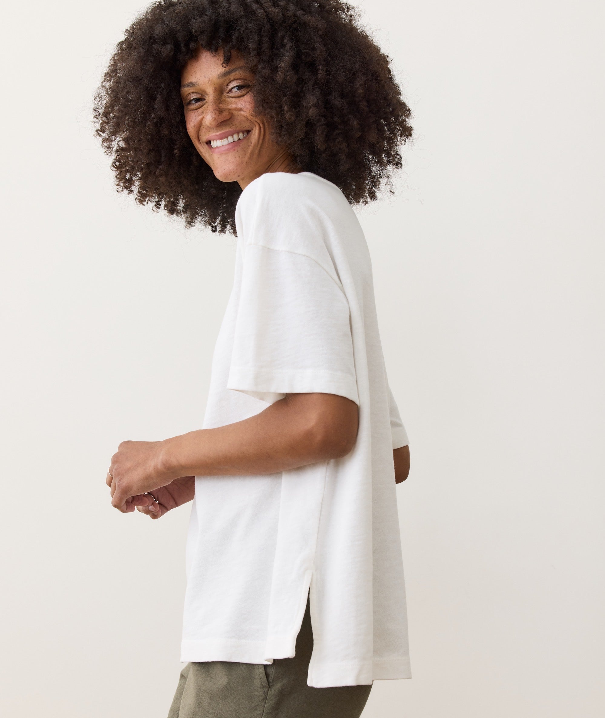 Sadie Vintage Slub Oversized Tee