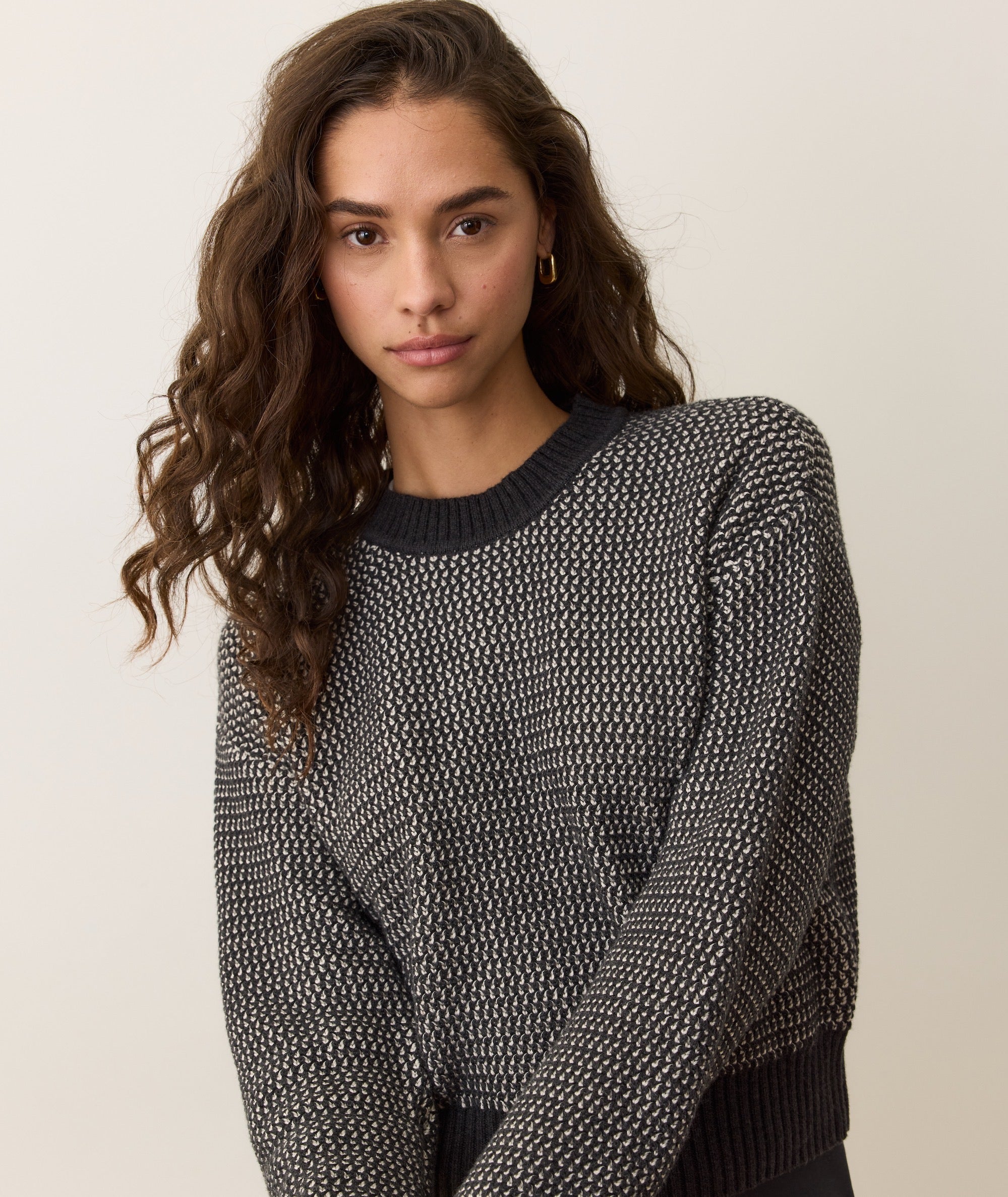 Robin Textured Crewneck Sweater