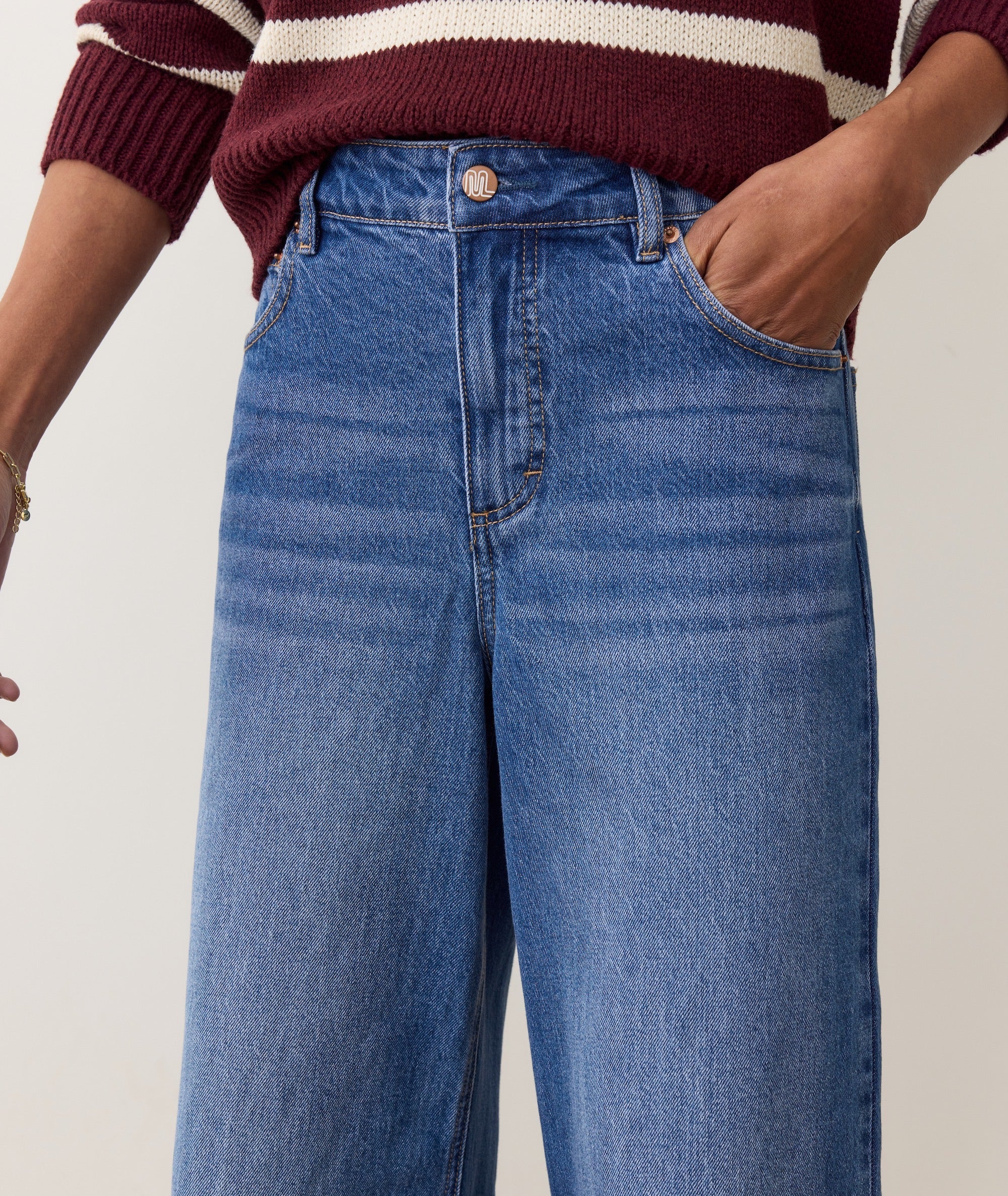 Charlie Denim Wide Leg Pant