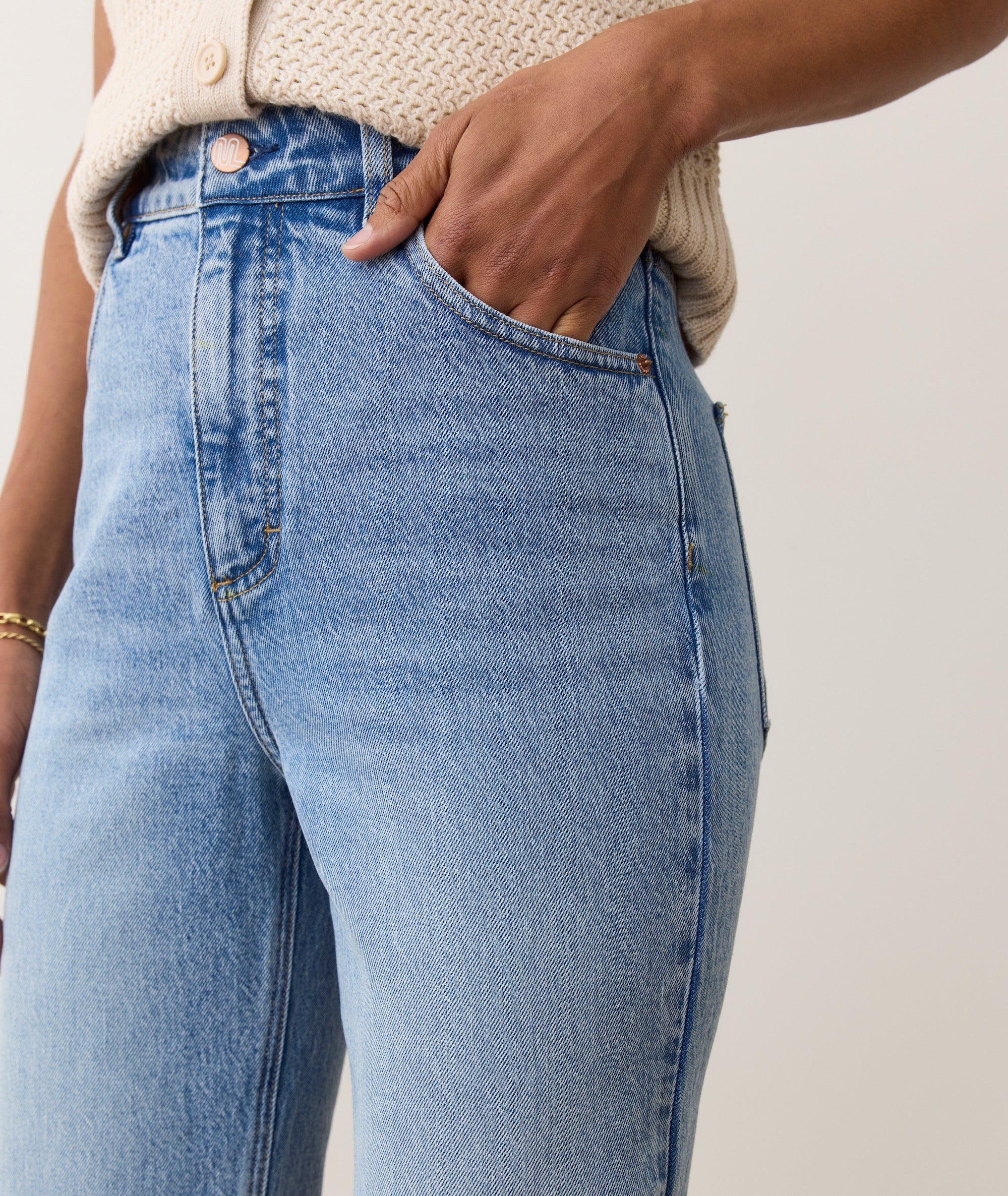 Charlie Denim Straight Leg Pant