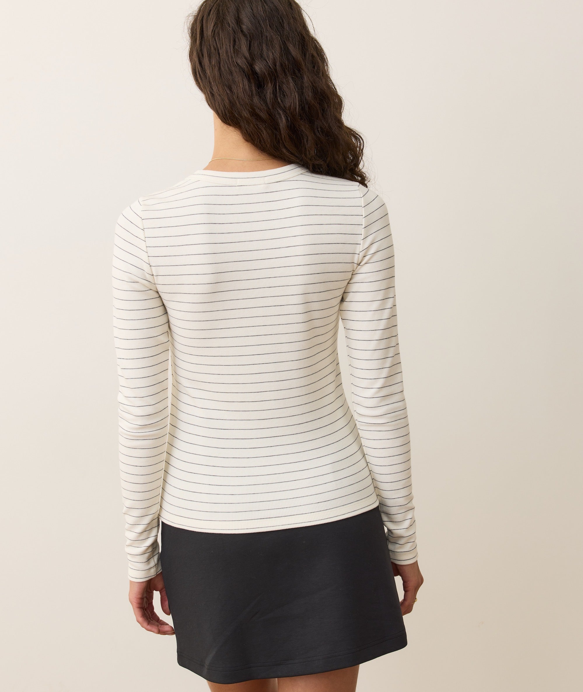 Lexi Rib Sun-In Longsleeve Crew Tee