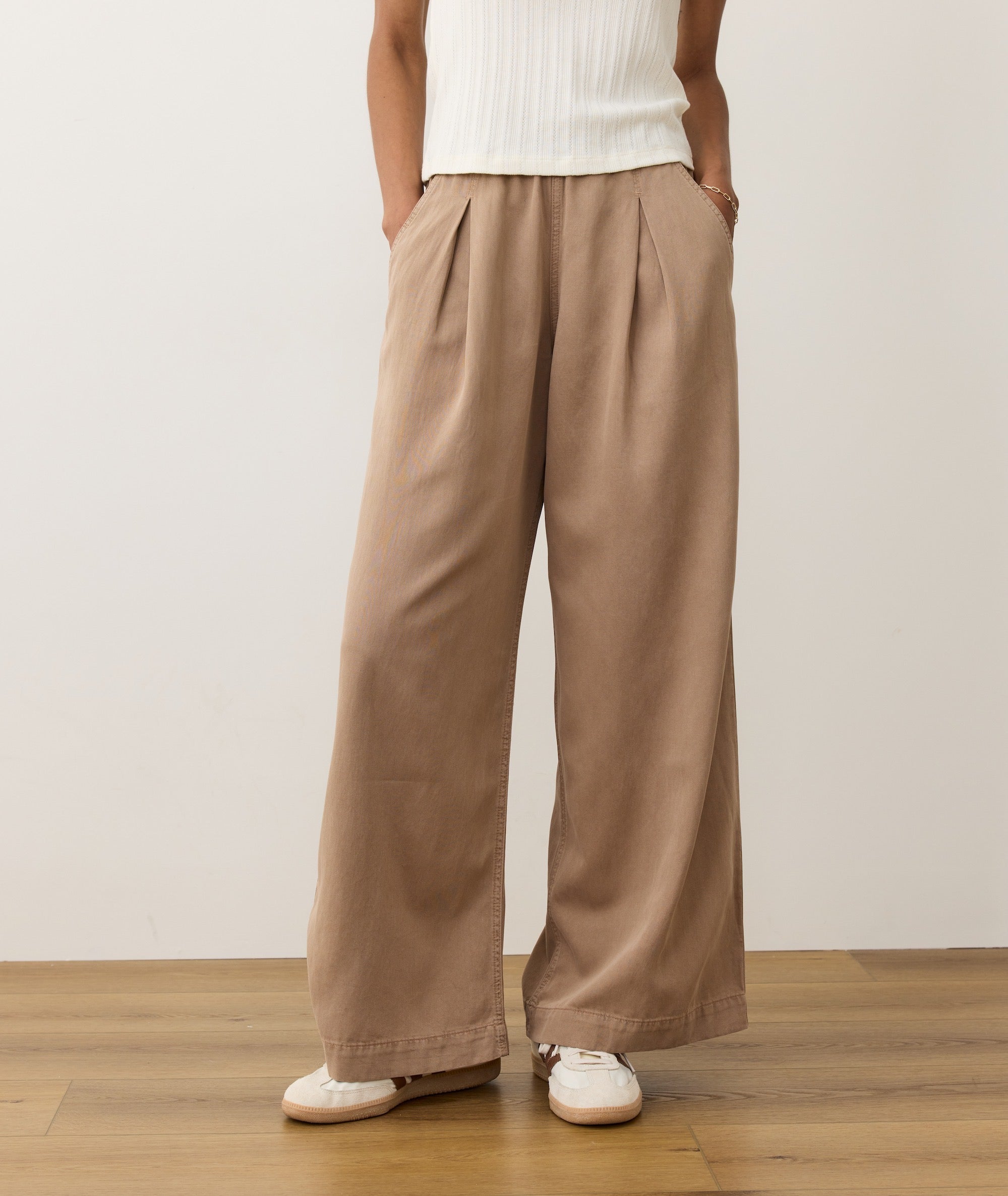 Allison Pleated Wide Leg Trouser