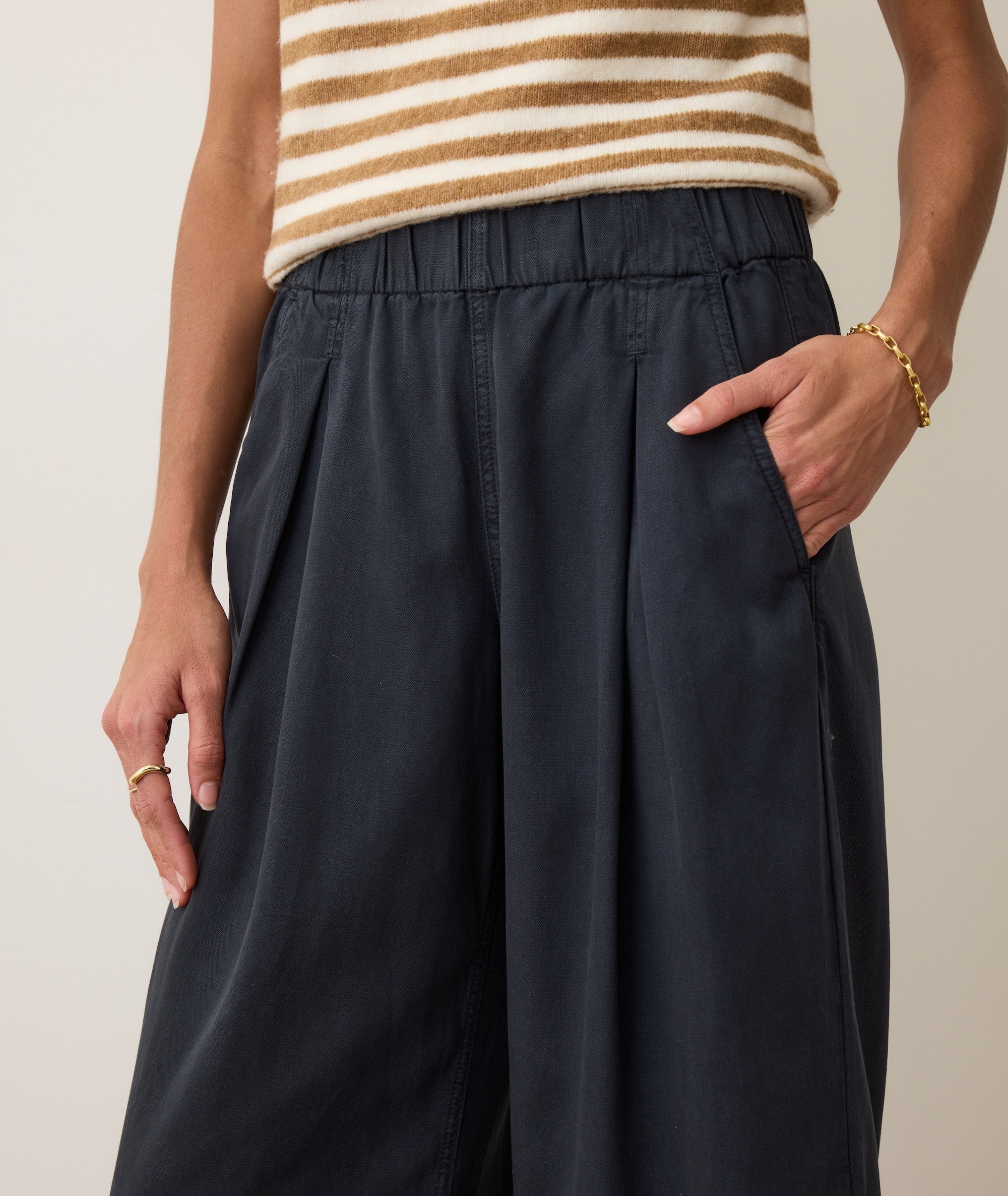 Allison Pleated Wide Leg Trouser