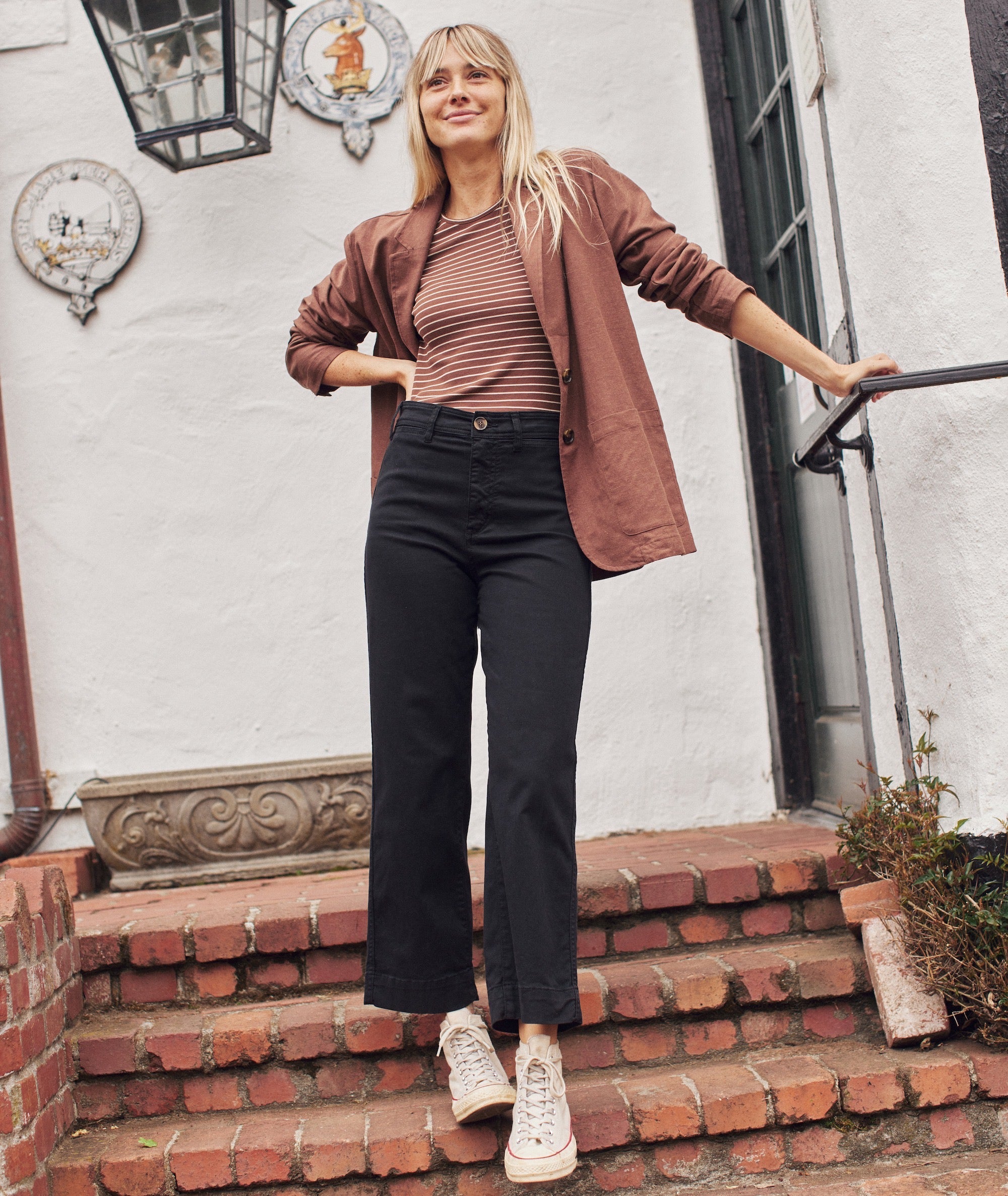Bryce Textured Crop Pant Set