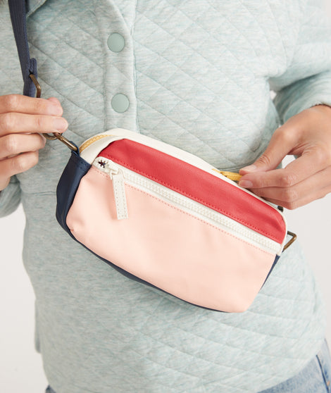Fanny Pack in Rose Colorblock