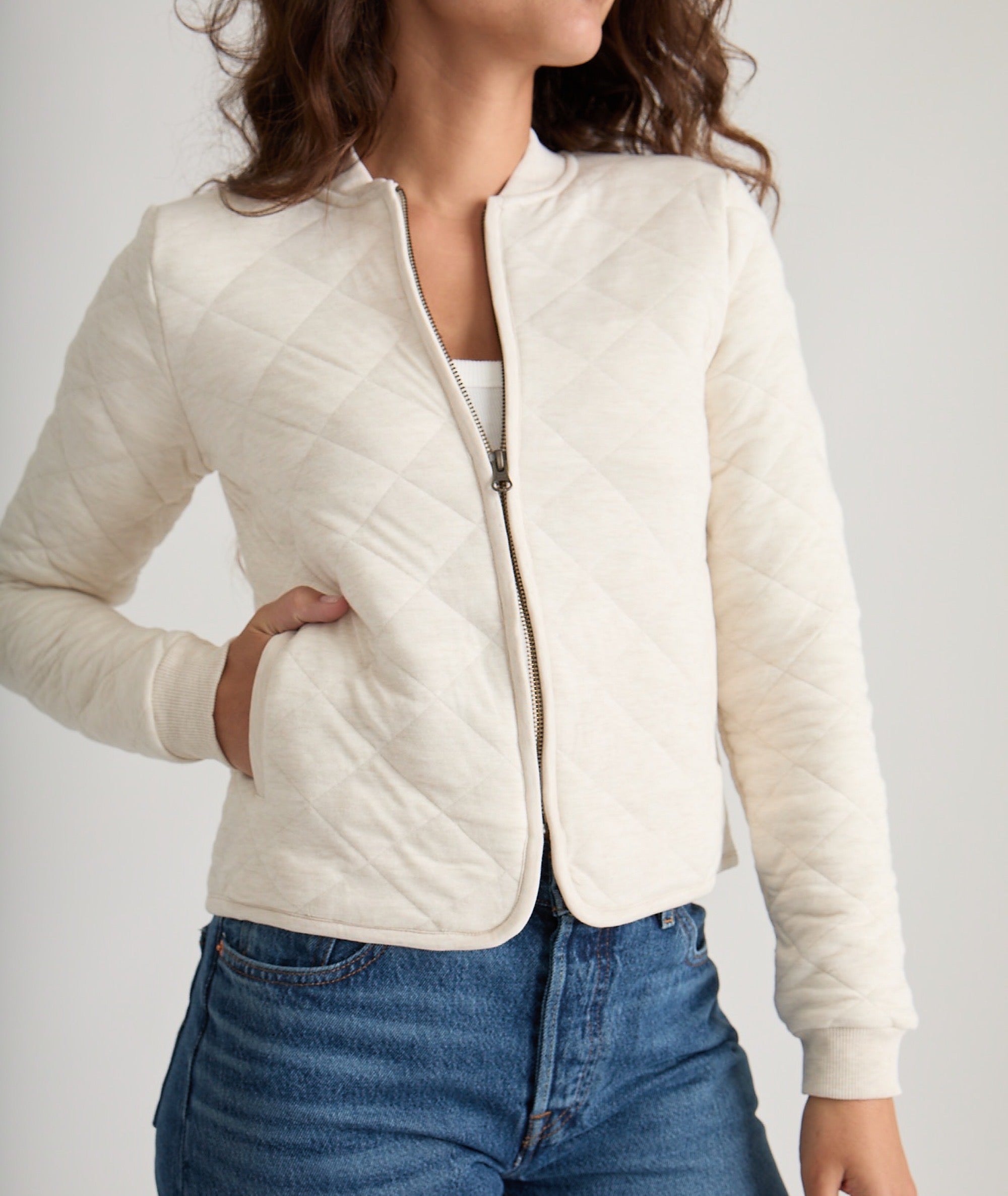 Corbet Quilted Bomber Marine Layer