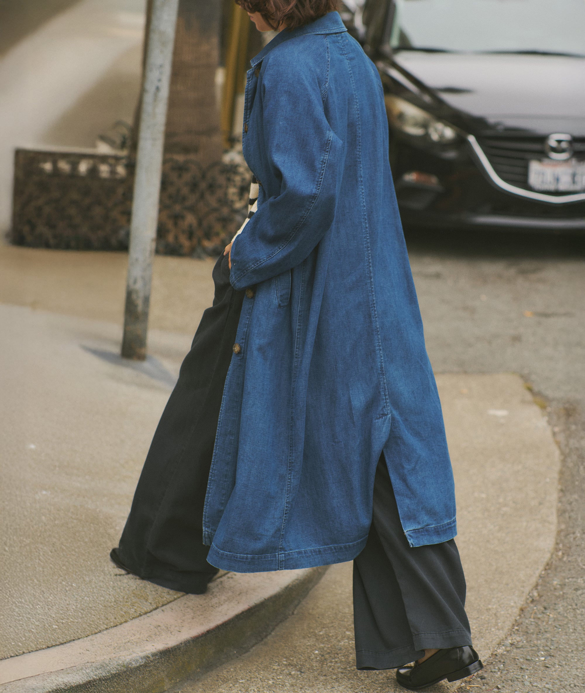 Hayes Denim Trench Coat