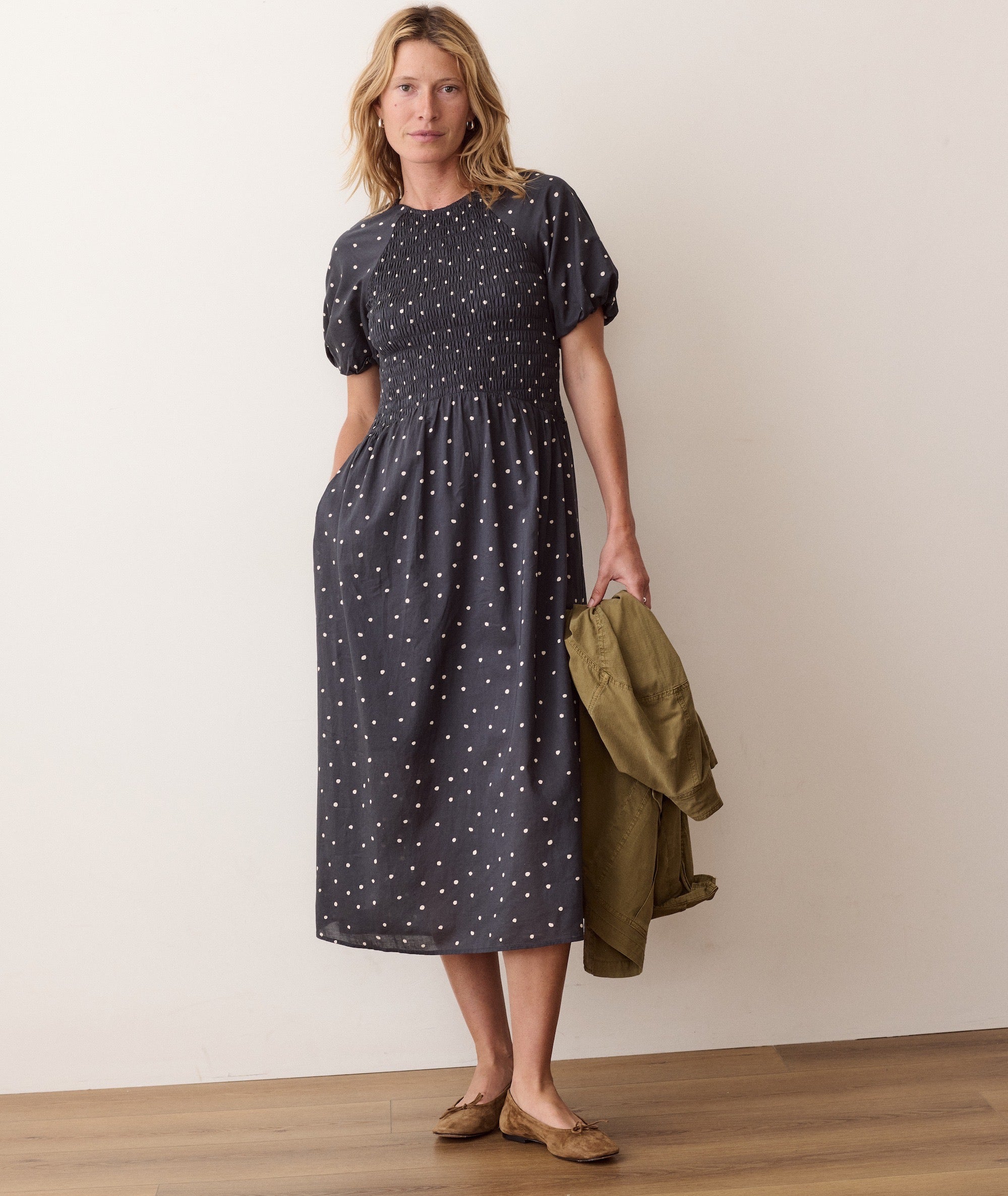 Gigi Smocked Dress – Marine Layer