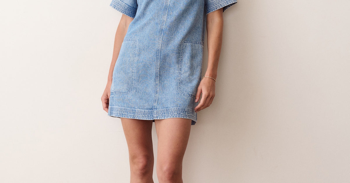 Izzy Denim Shift Dress – Marine Layer