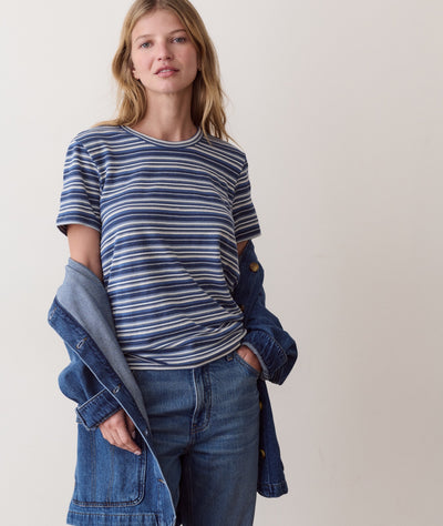 Jacquard Stripe Tee