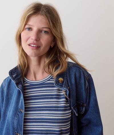 Jacquard Stripe Tee